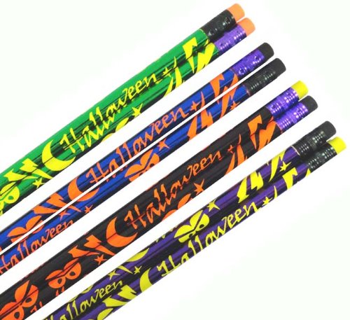 Musgrave Halloween Spooky Eye Pencils - Pack of 144 Bulk Pencils for Spooky Decorations, Party Favors & Trick-or-Treat Gifts