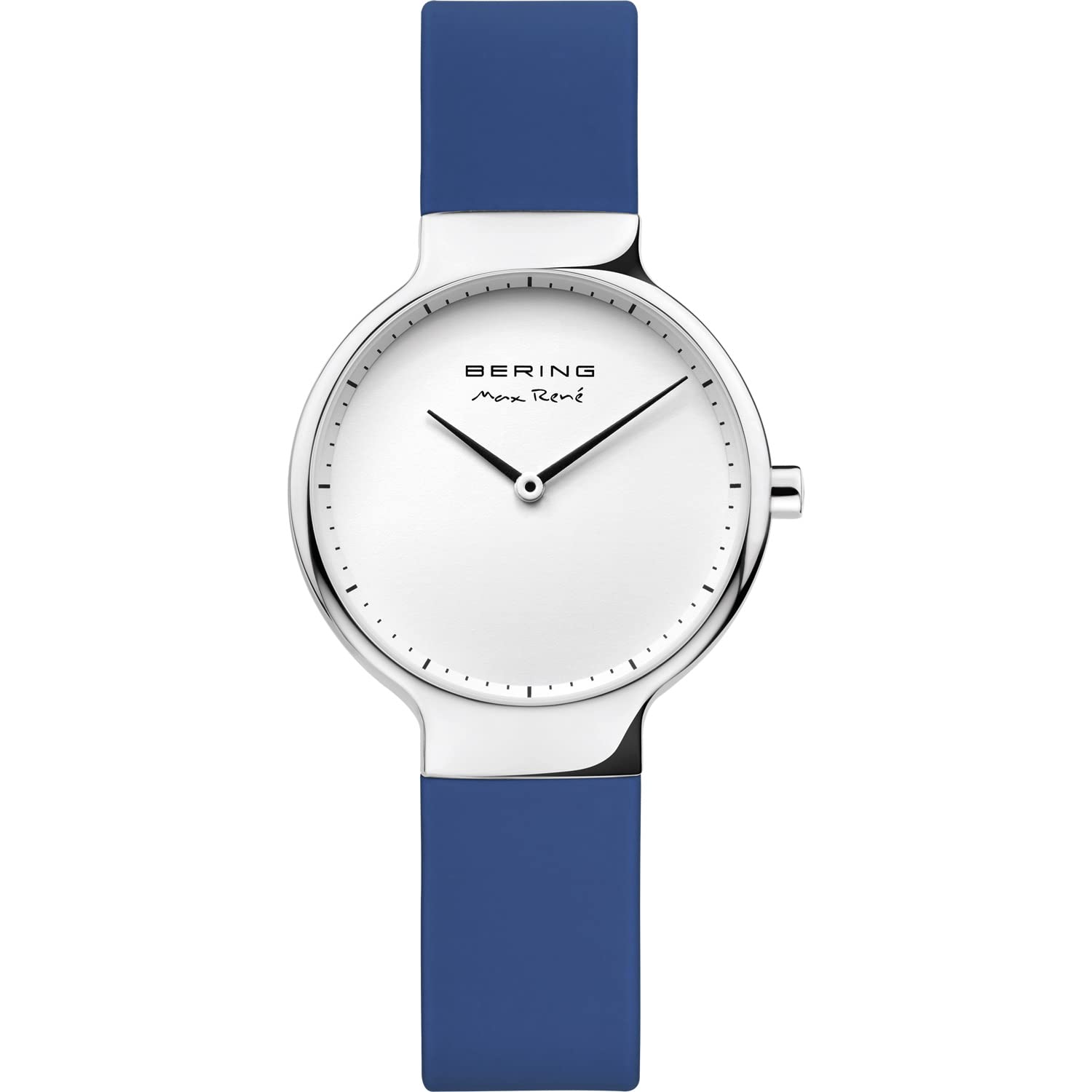 BERING Max René Collection Women's Quartz Watch with Silicone Band & Sapphire Crystal Glass - Water Resistant 5 ATM (50M) - Elegant Bracelet Watch for Everyday Wear, Office & Special Occasions