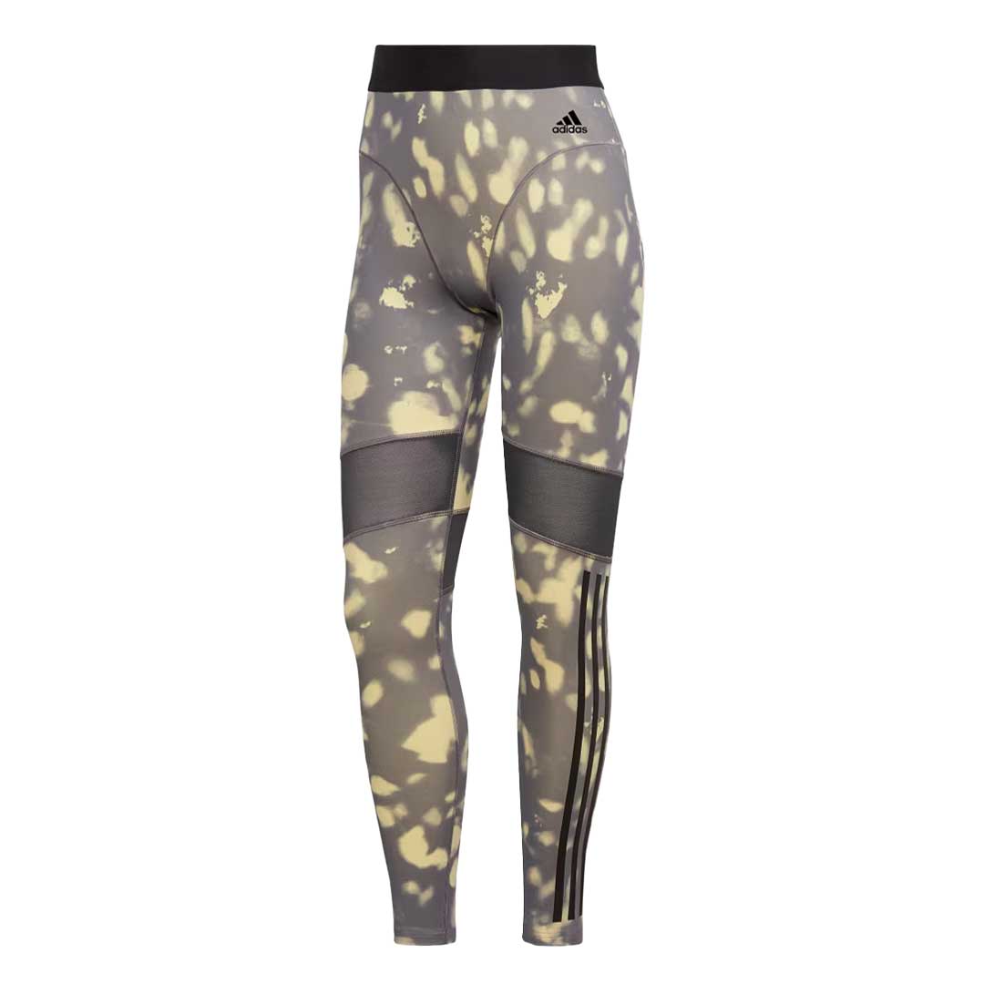 Adidas Women's Hyperglam Printed 7/8 Leggings (HK9997) - High-Waisted Workout Tights for Yoga, Running & Gym | Moisture-Wicking & Stretchy Activewear