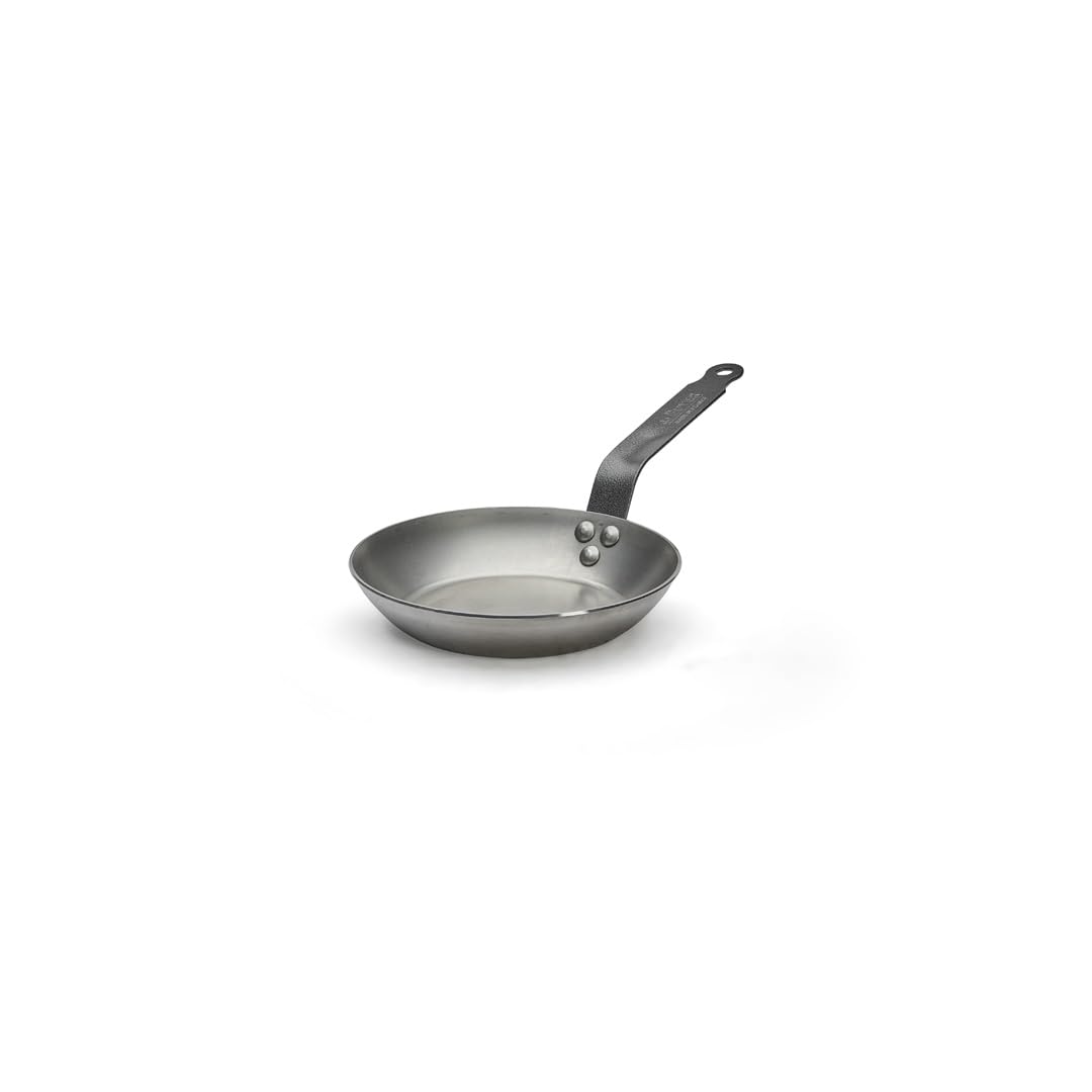 De Buyer 5110.20 Carbone Plus 20cm Lyonnaise Frying Pan - Professional Heavy Duty Carbon Steel Skillet for Searing, Sautéing & Pan-Frying | Perfect for Steaks, Eggs & French Cuisine | Restaurant Quality Cookware for Home Chefs
