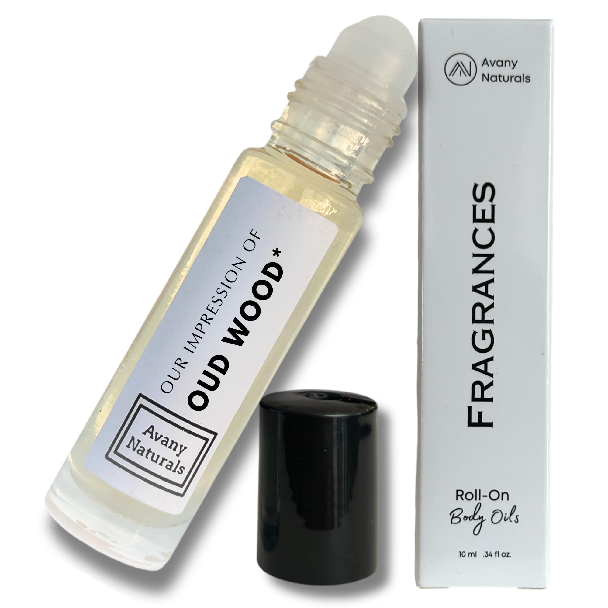 Premium Oud Wood Perfume Oil - Natural Unisex Fragrance for Women & Men, Travel-Size Roll-On Glass Bottle, Alcohol-Free Scented Essential Oil (Oud Wood) - Perfect for Daily Wear, Gifts & Aromatherapy