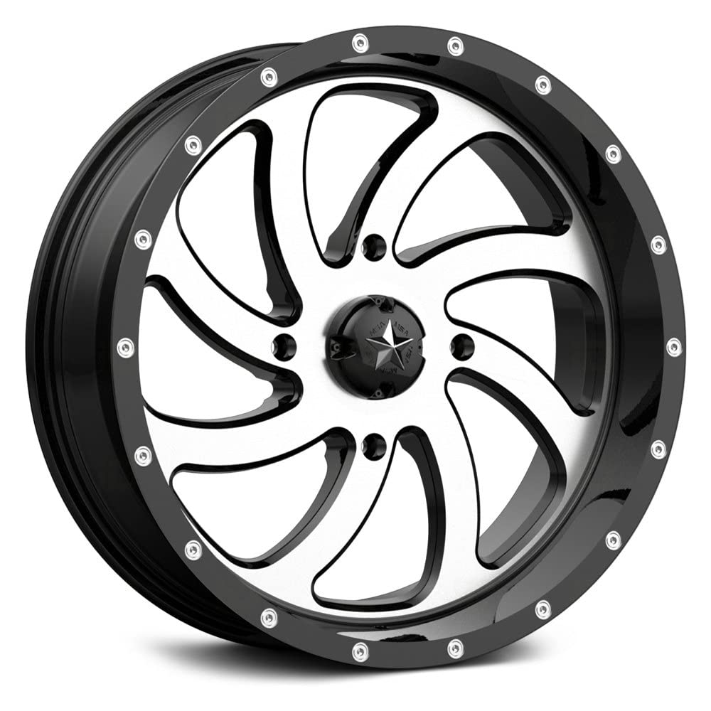 MA36 20X7 4X137 MACH G-BLK 00MM - M36-020737 | Premium Black Machined Alloy Wheels for Trucks & SUVs | Off-Road & Street Performance