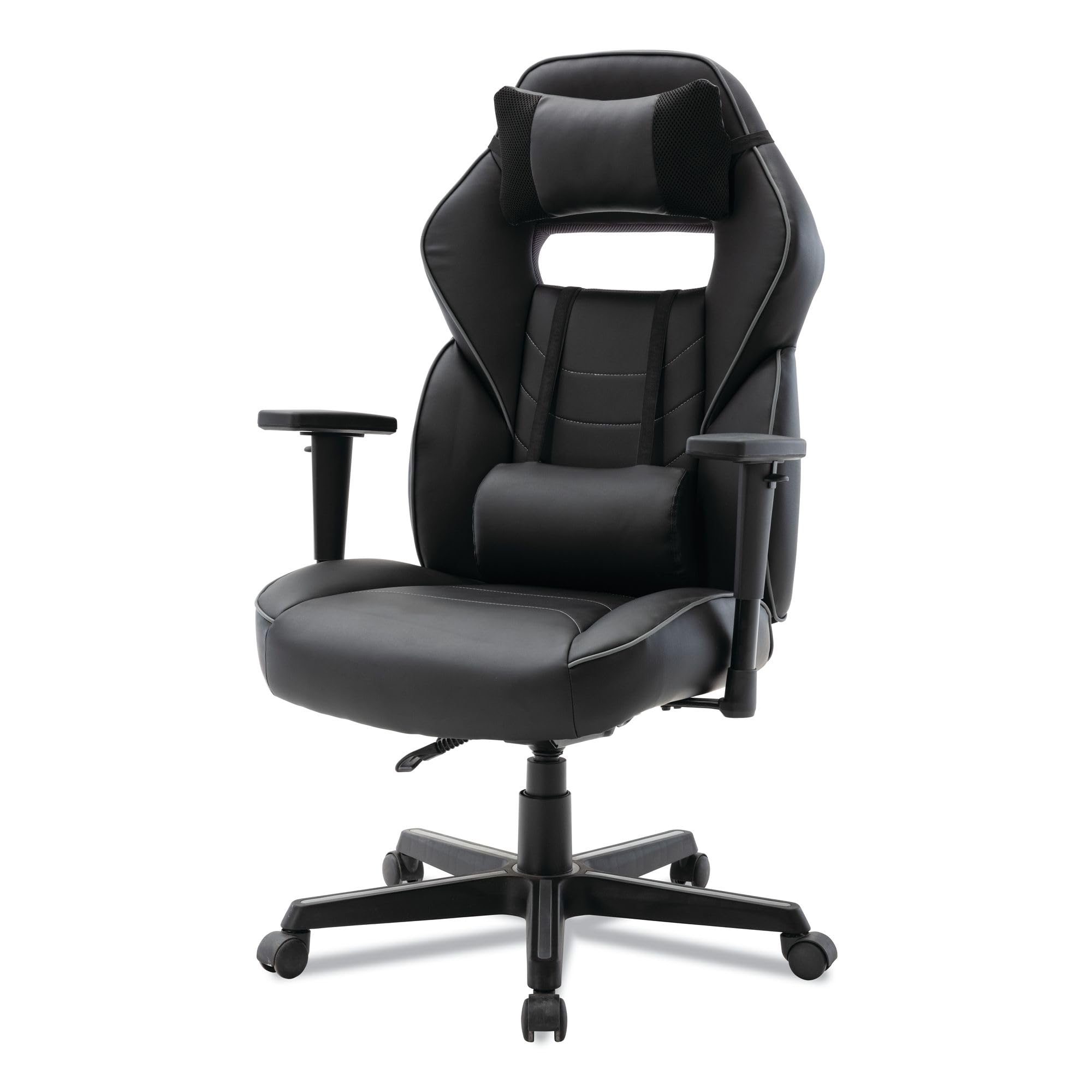 Alera BT51593GY Ergonomic Gaming Chair - Adjustable Seat Height 15.91