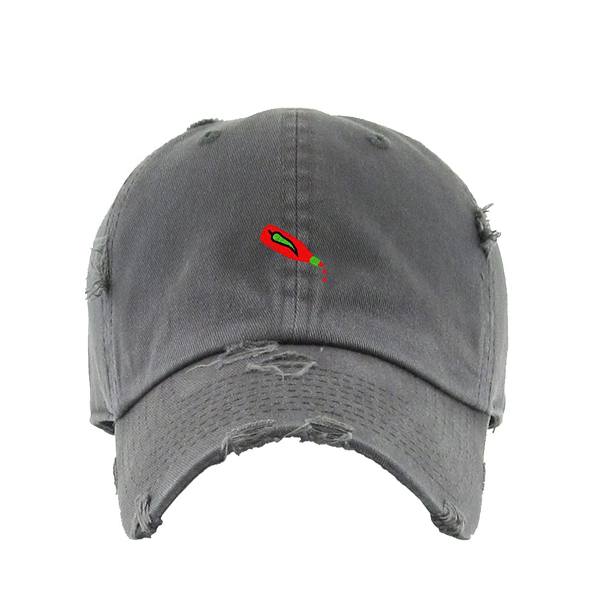 Vintage Baseball Cap with Hot Sauce Bottle Embroidery - Adjustable Cotton Dad Hat for Men & Women - Perfect for Casual Wear, Outdoor Activities, and Sports Fans