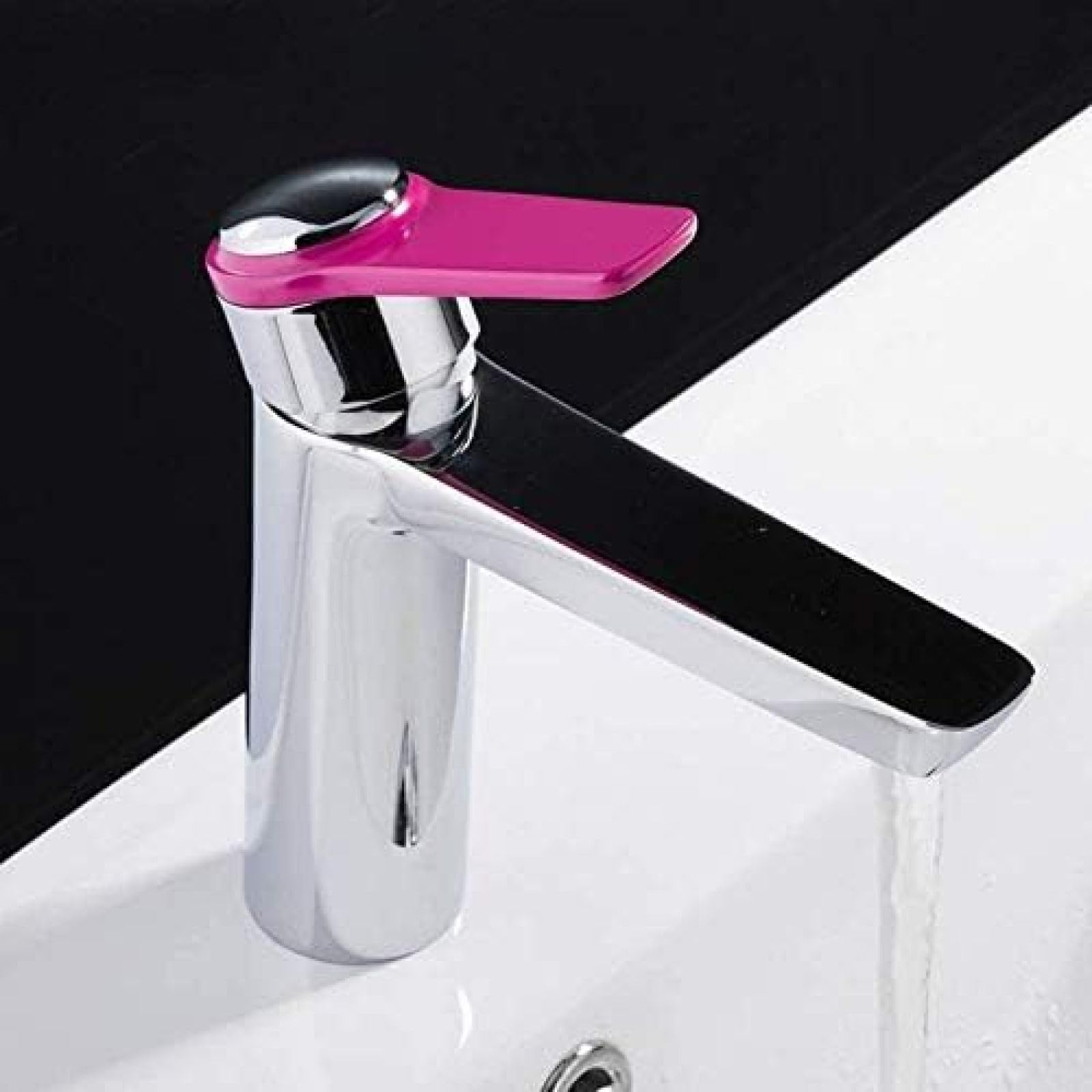 CRJUS Premium Brass Kitchen and Bathroom Faucet - Water Mixer Tap for Sink Basin - Durable Bathroom Sink Mixer with Stand - Perfect for Modern Homes, Restaurants, and Commercial Spaces