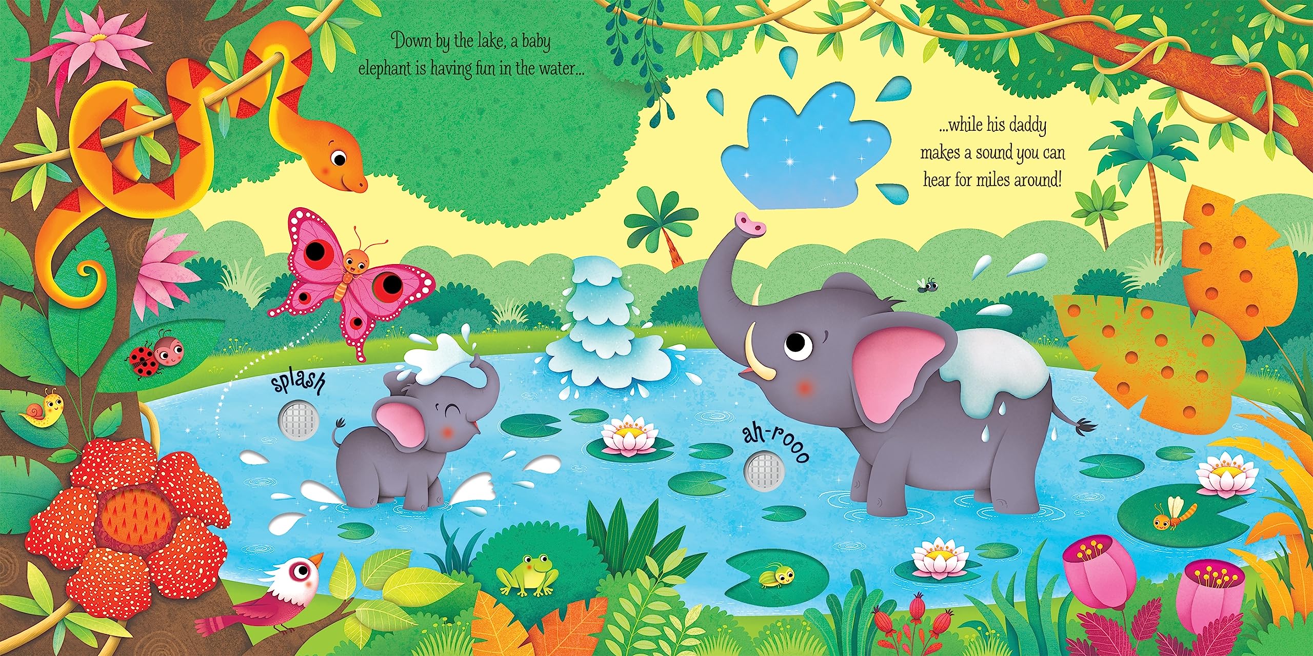Jungle Sounds Sound Book for Kids - Interactive Animal Noises & Nature Sounds - Perfect for Bedtime Stories, Learning & Sensory Play