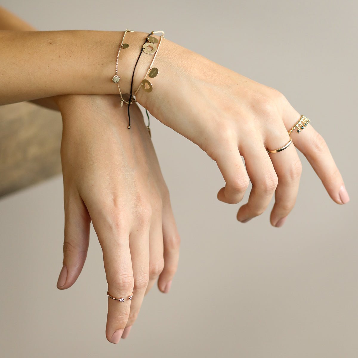 14k Yellow Gold Love Charm Bracelet for Women - Elegant & Dainty Jewelry Gift for Anniversary, Valentine's Day & Special Occasions