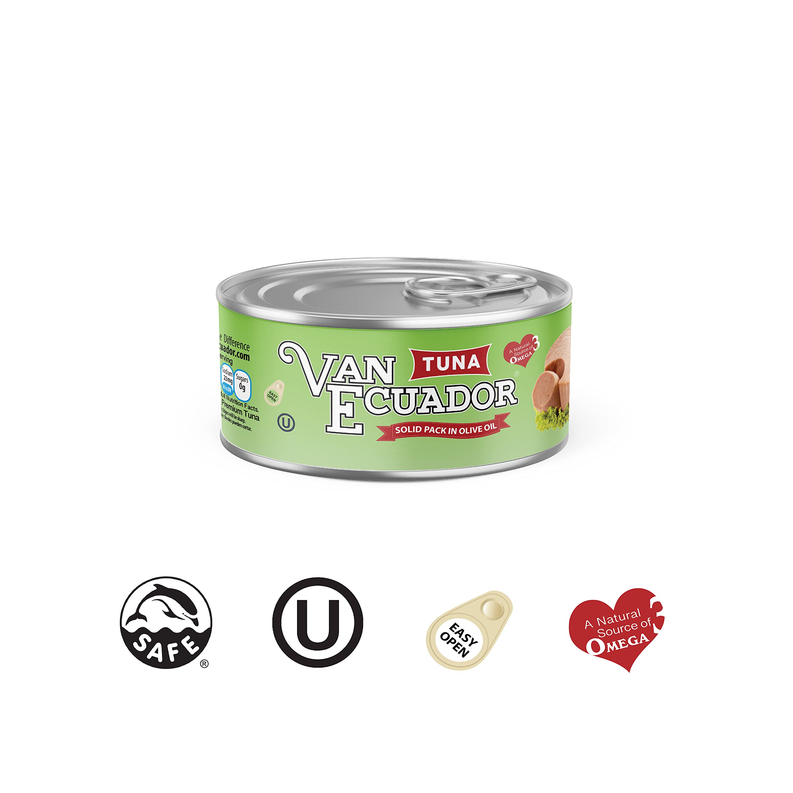 Premium Ecuadorian Tuna in Olive Oil - 5.3oz Cans (Pack of 12) | Wild Caught, High Protein, Keto & Paleo Friendly | Perfect for Salads, Sandwiches & Meal Prep