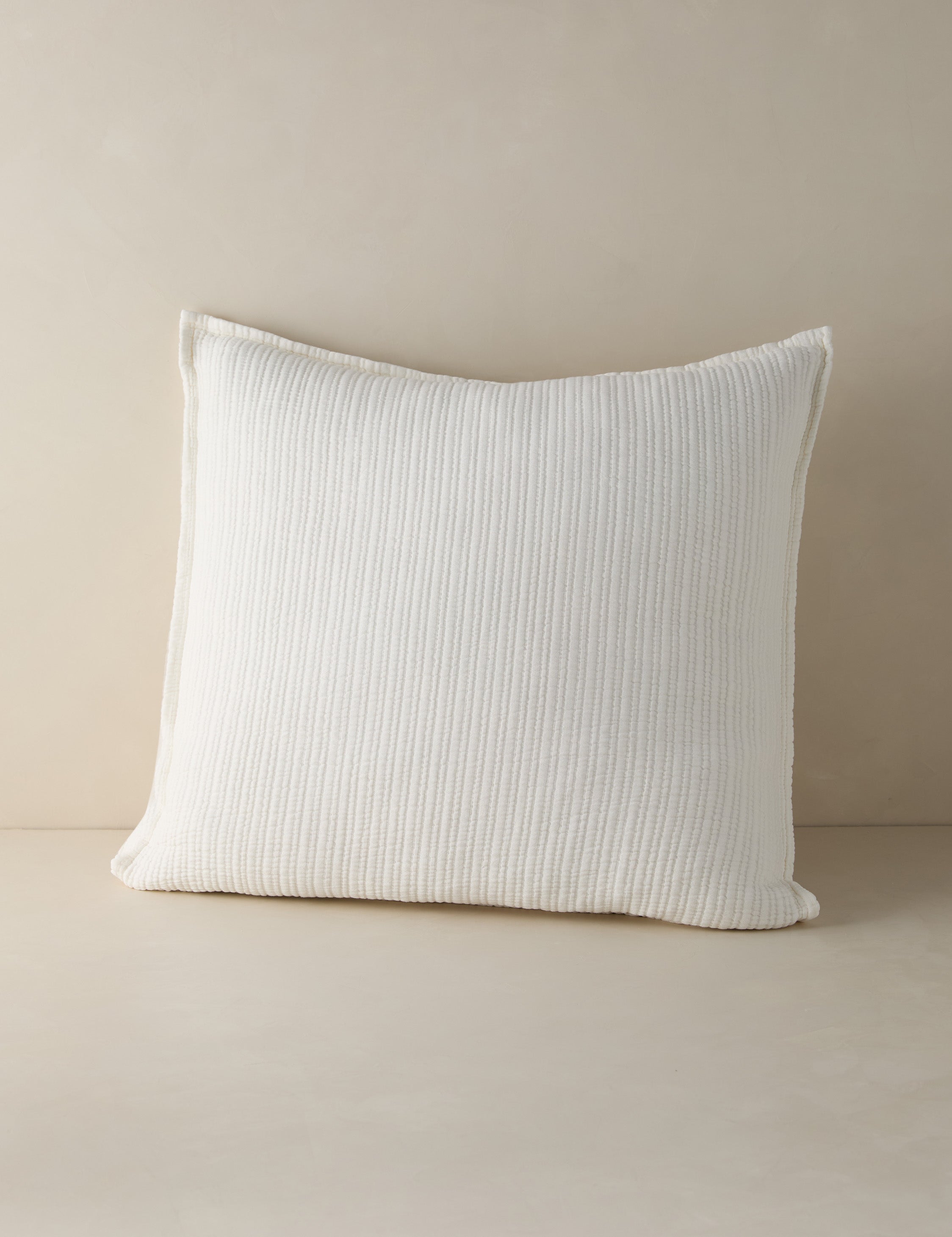 Pom Pom at Home Chatham Cotton Matelasse Euro Sham - Luxury Bedding Pillow Cover for Master Bedroom & Guest Room Decor