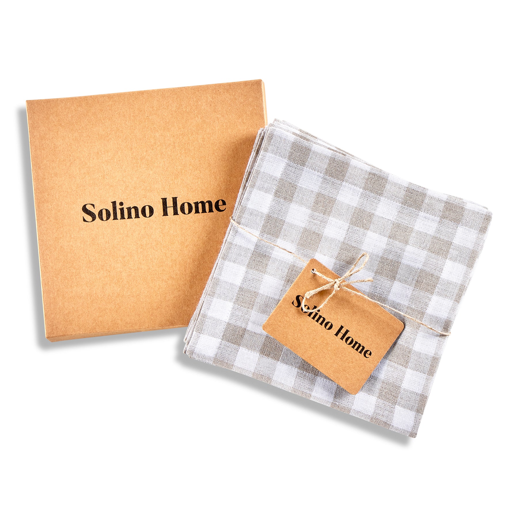 Premium Gingham Cocktail Napkins - Set of 12, 100% Cotton, Elegant Party & Wedding Table Decor, Perfect for Cocktail Parties, Bridal Showers, and Home Entertaining