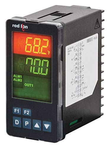 Red Lion PXU31AC0 1/8 DIN Temperature Controller - 24VDC Input, SPST NO Switch, 4-20mA Output | Perfect for HVAC Systems, Industrial Automation & Process Control