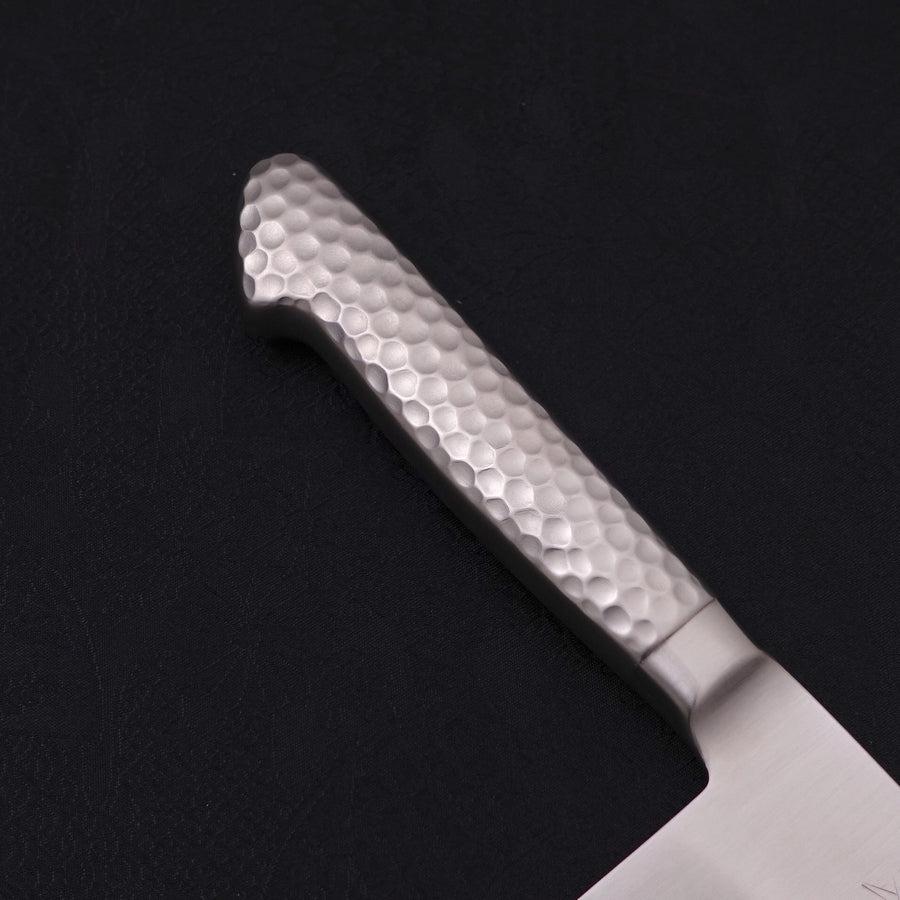 Premium Santoku Knife 7-inch VG-5 Stainless Steel Blade with Polished Western Handle - Perfect for Slicing, Dicing & Chopping Vegetables, Meat & Fish
