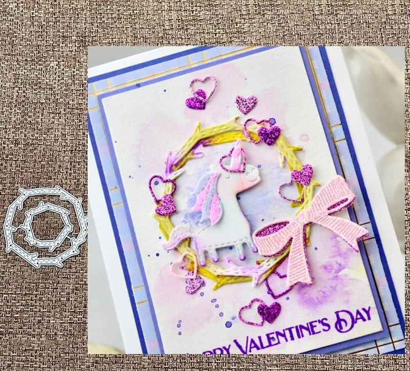 HAS Craft Metal Stencil Die Cuts - DIY Scrapbook Embossing Dies for Greeting Cards, Album Decor, Wedding Invitations, Birthday Party, Halloween & Christmas Holiday Crafts