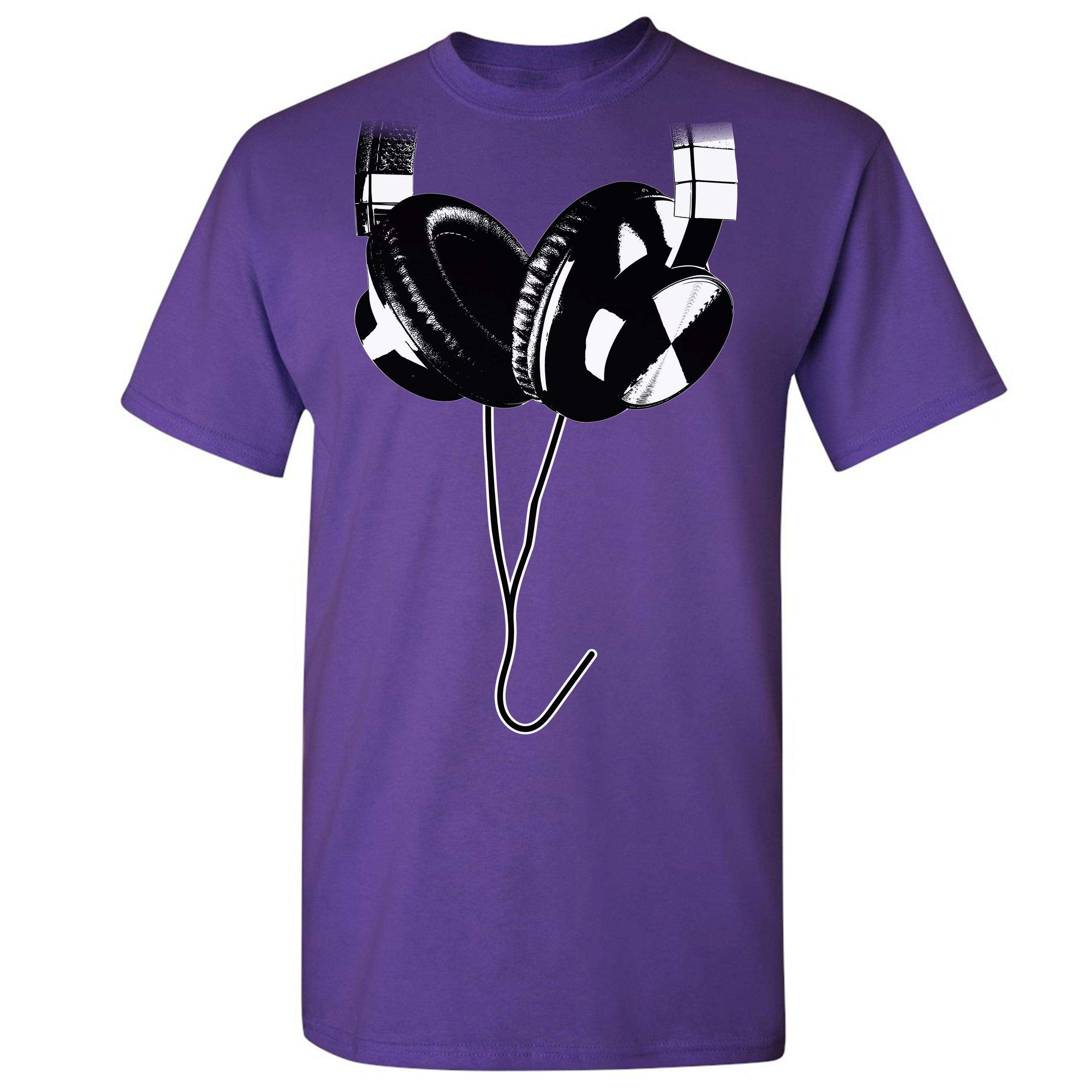 DJ Music T-Shirt with Huge Hanging Headphones Design - Cool Graphic Tee for Music Lovers, DJs & Concert Goers - Perfect for Parties, Festivals & Casual Wear