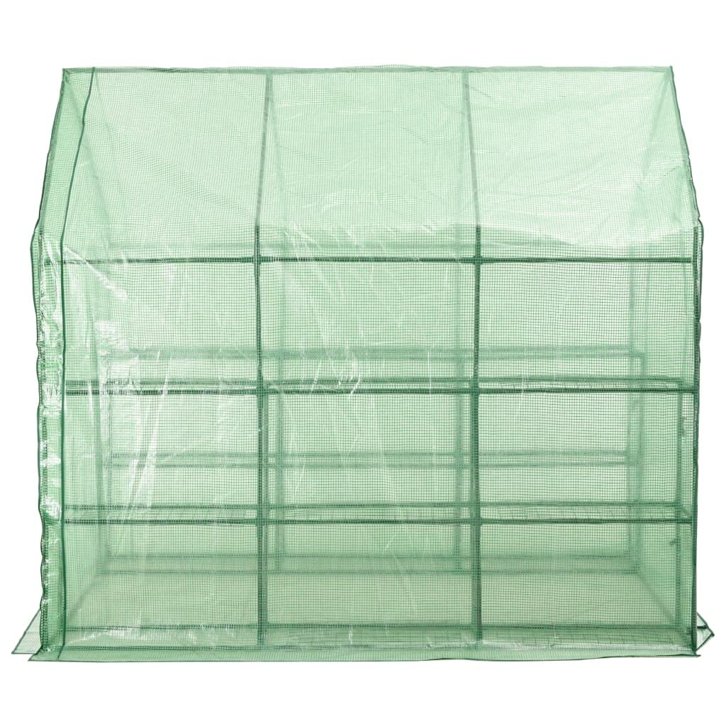 **Walk-in Greenhouse 4.7'x7'x6.4' - Outdoor & Indoor Plant Shelf for Tomatoes, Herbs, Winter Gardening - Durable Steel Frame with 12 Shelves - Perfect for Patio, Backyard & Urban Farming**