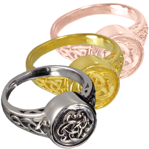 Celtic Cremation Ring for Ashes - Memorial Jewelry for Loved Ones - Perfect for Funerals, Memorials & Keepsakes
