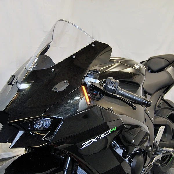 Kawasaki ZX-10R Front Turn Signals LED Lights (2020-Present) - Motorcycle Safety & Style Upgrade for Day & Night Riding