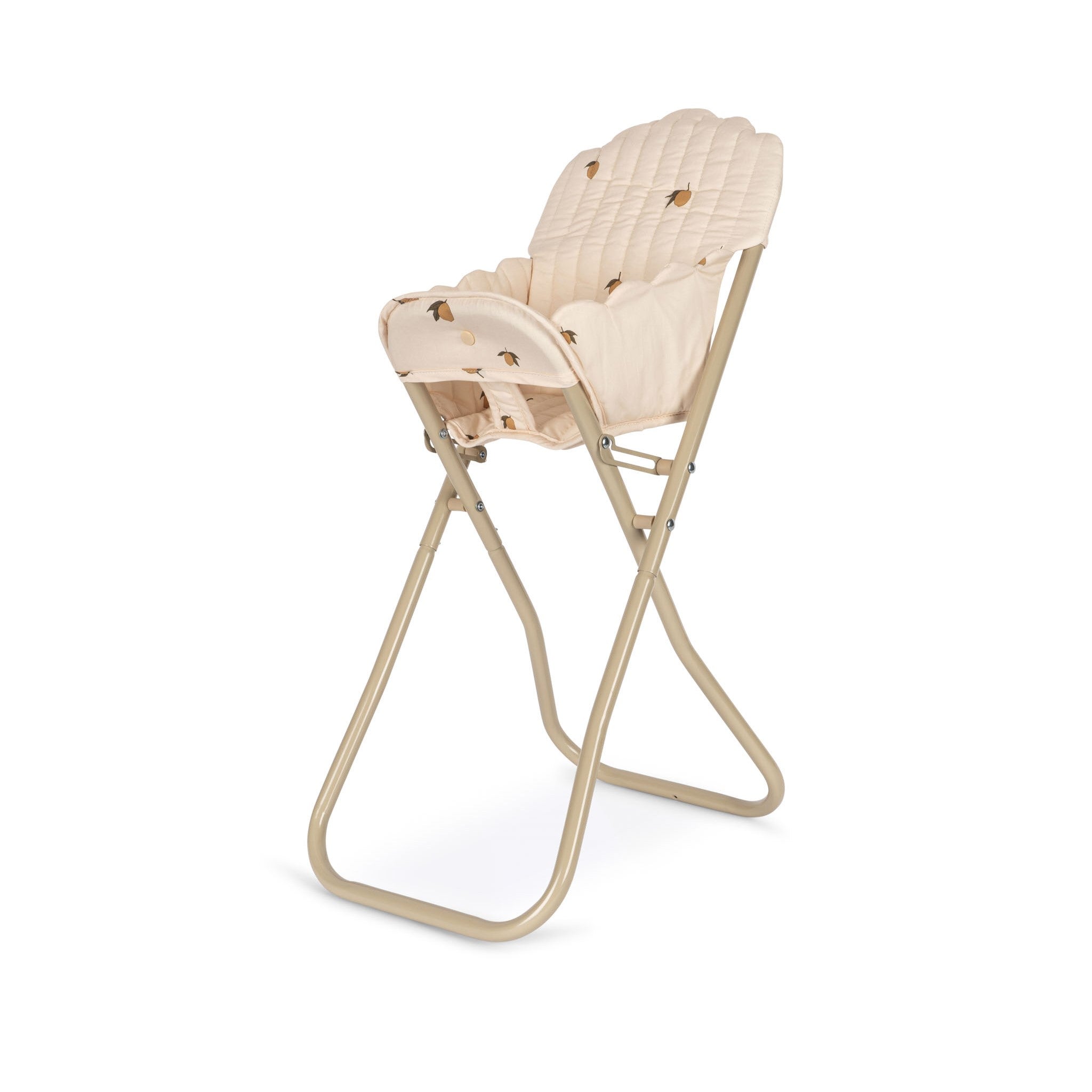KONGES SLØJD Wooden Doll High Chair for Kids - Lemon Yellow Miniature Chair for Pretend Play, Tea Parties & Role-Playing Games | Perfect Dollhouse Accessory & Toddler Learning Toy
