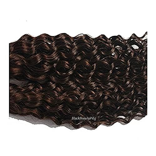 Brazilian Remy Human Hair Extensions 100g - Deep Curly Micro Loop Ring Pre Bonded Hair Weft with Micro Beads & Links for Black Women (26inch 100 Strands, Natural Black) - Perfect for Protective Styles, Weddings & Everyday Volume