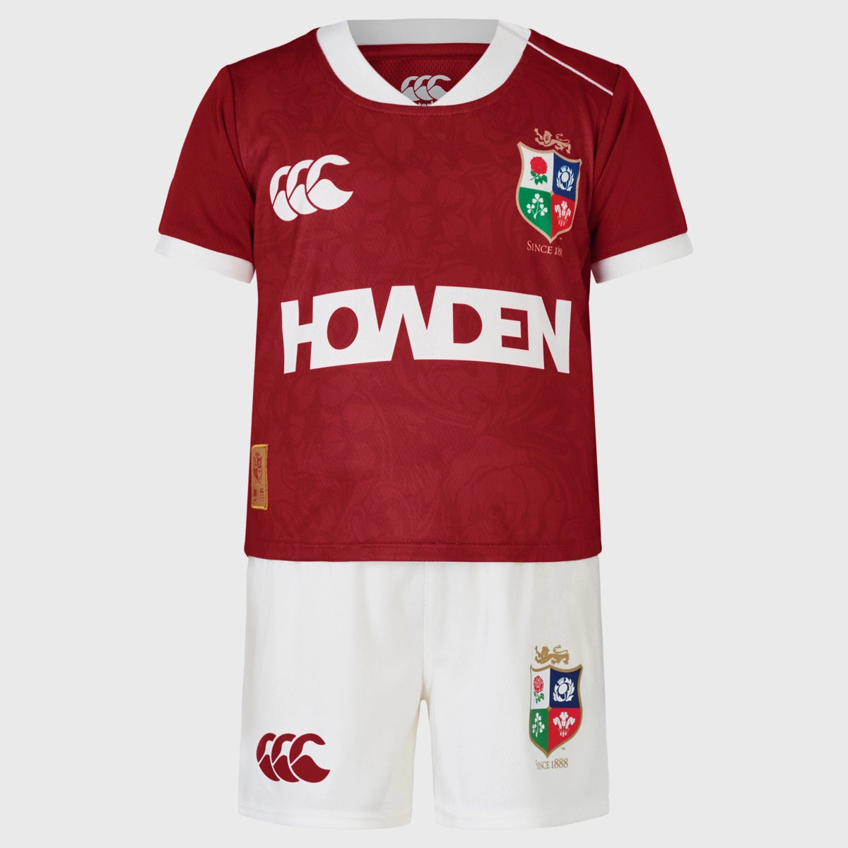 Canterbury British & Irish Lions AU 2025 Infant Rugby Jersey & Shorts Set - Official Kids Rugby Uniform for Training & Match Play