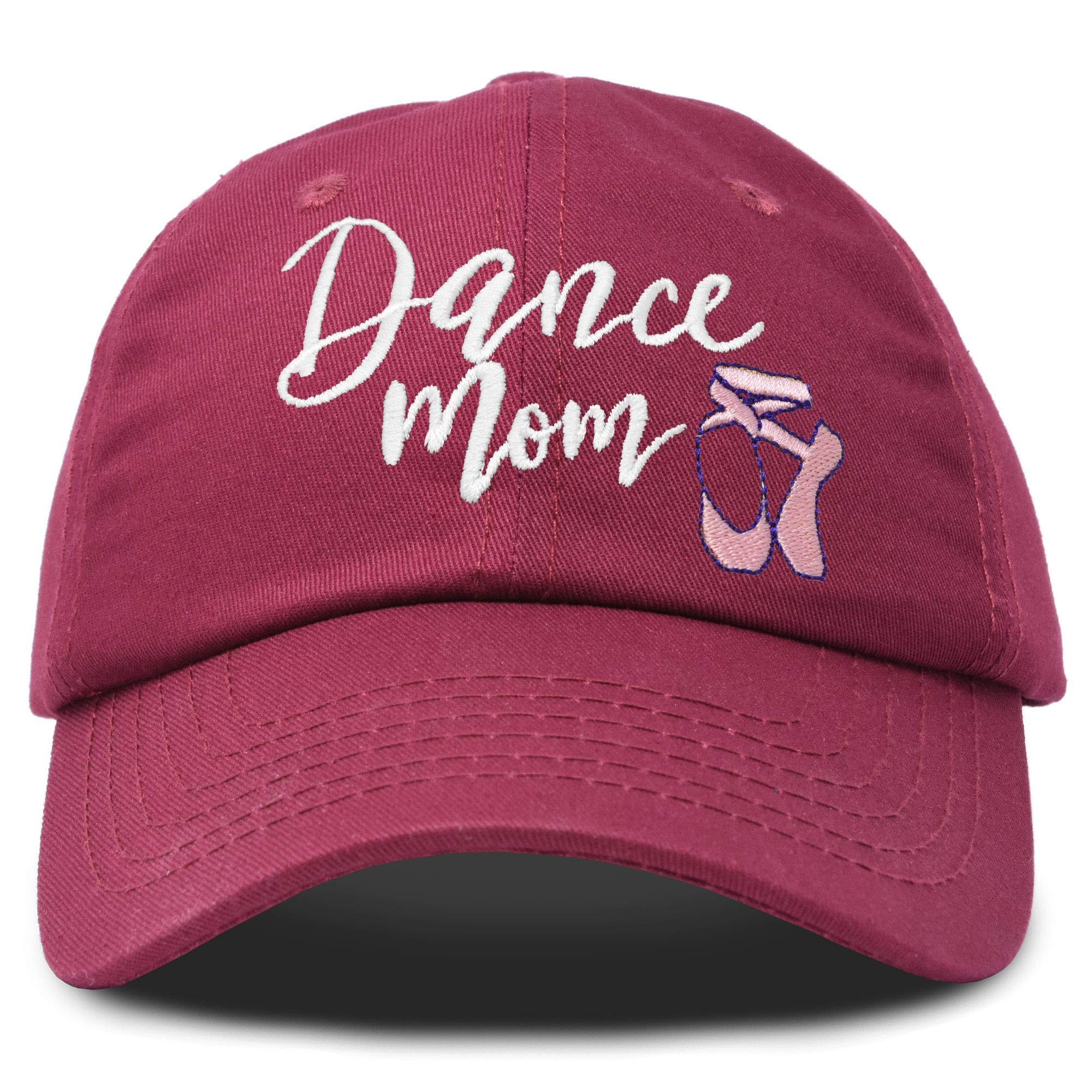 DALIX Embroidered Cotton Dance Mom Hat - Support Your Daughter with Stylish & Comfortable Cap - Perfect for Dance Competitions, Recitals & Cheering