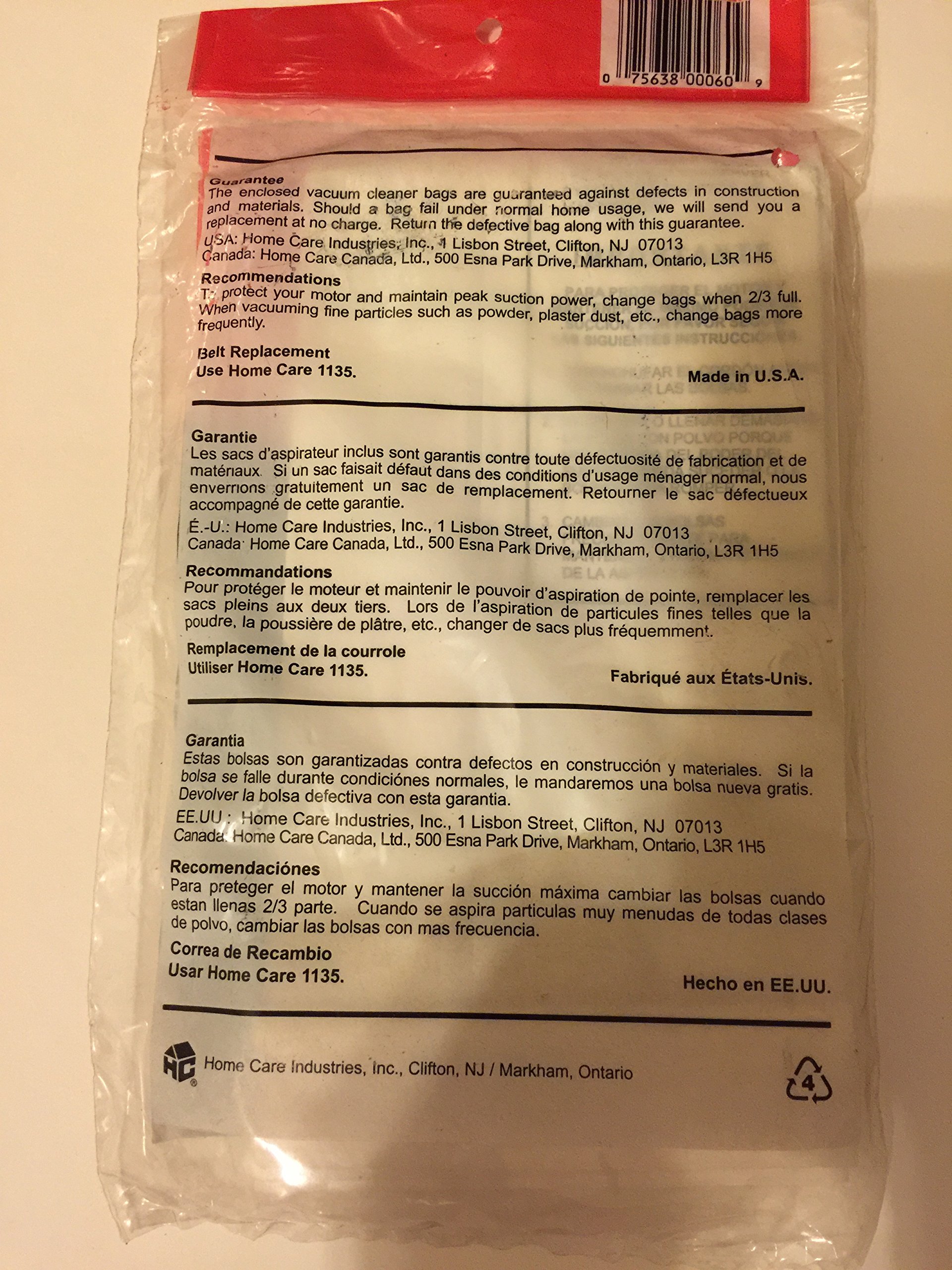 High-Quality Vacuum Cleaner Replacement Bags - Compatible with Most Models | Durable & Dust-Free | Ideal for Home Cleaning & Pet Hair Removal