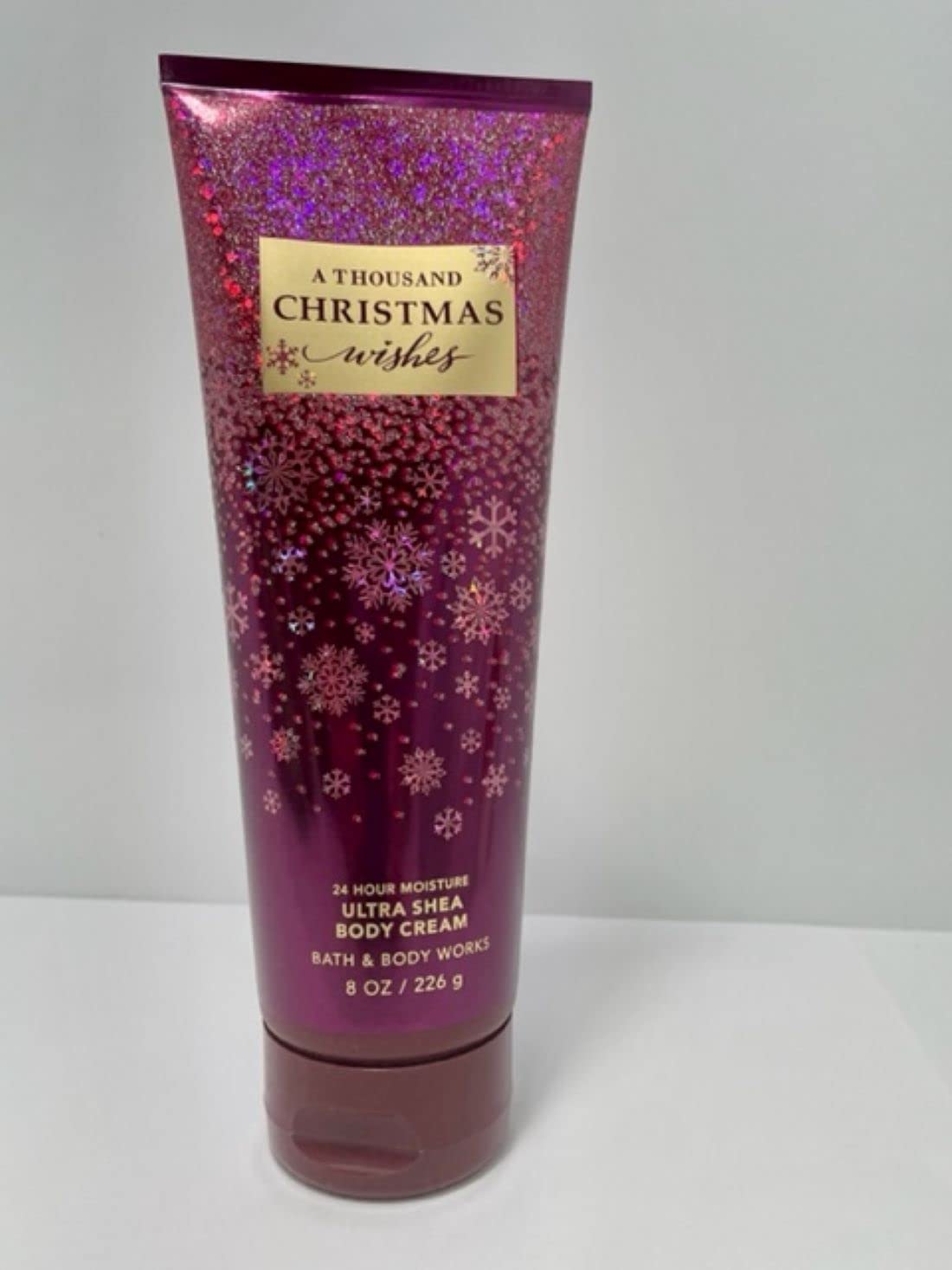 Bath & Body Works A Thousand Christmas Wishes Body Cream 8oz - Limited Edition Winter 2020 Holiday Moisturizer | Festive Winter Skincare Gift for Women