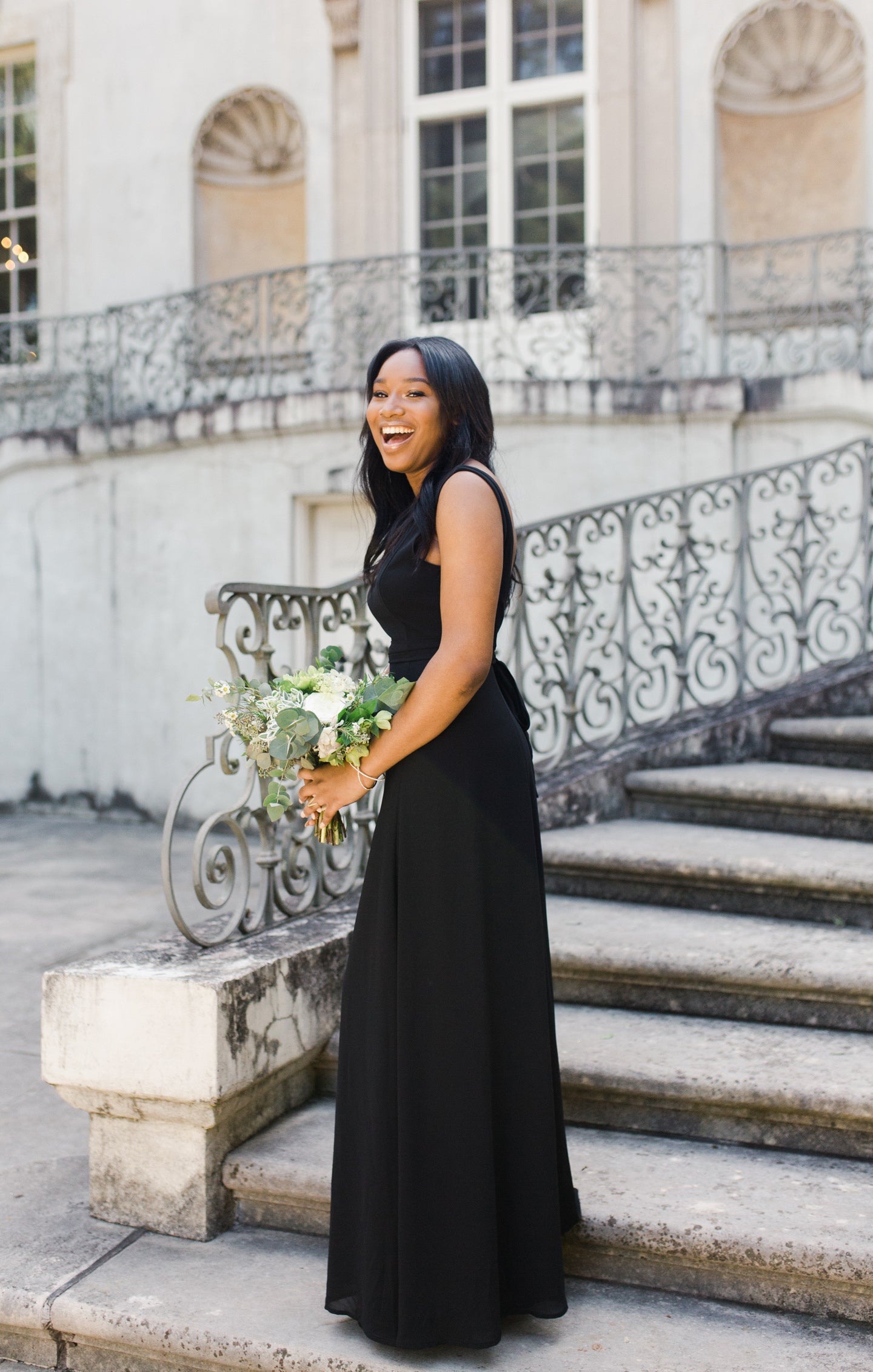 Jenn Maxi Dress - Elegant Black Chiffon Long Dress for Women | Perfect for Weddings, Parties & Special Occasions