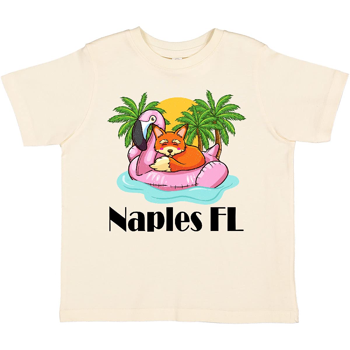 Inktastic Naples Florida Beach Vacation Toddler T-Shirt - Cute Summer Outfit for Boys & Girls, Perfect for Family Trips & Beach Holidays