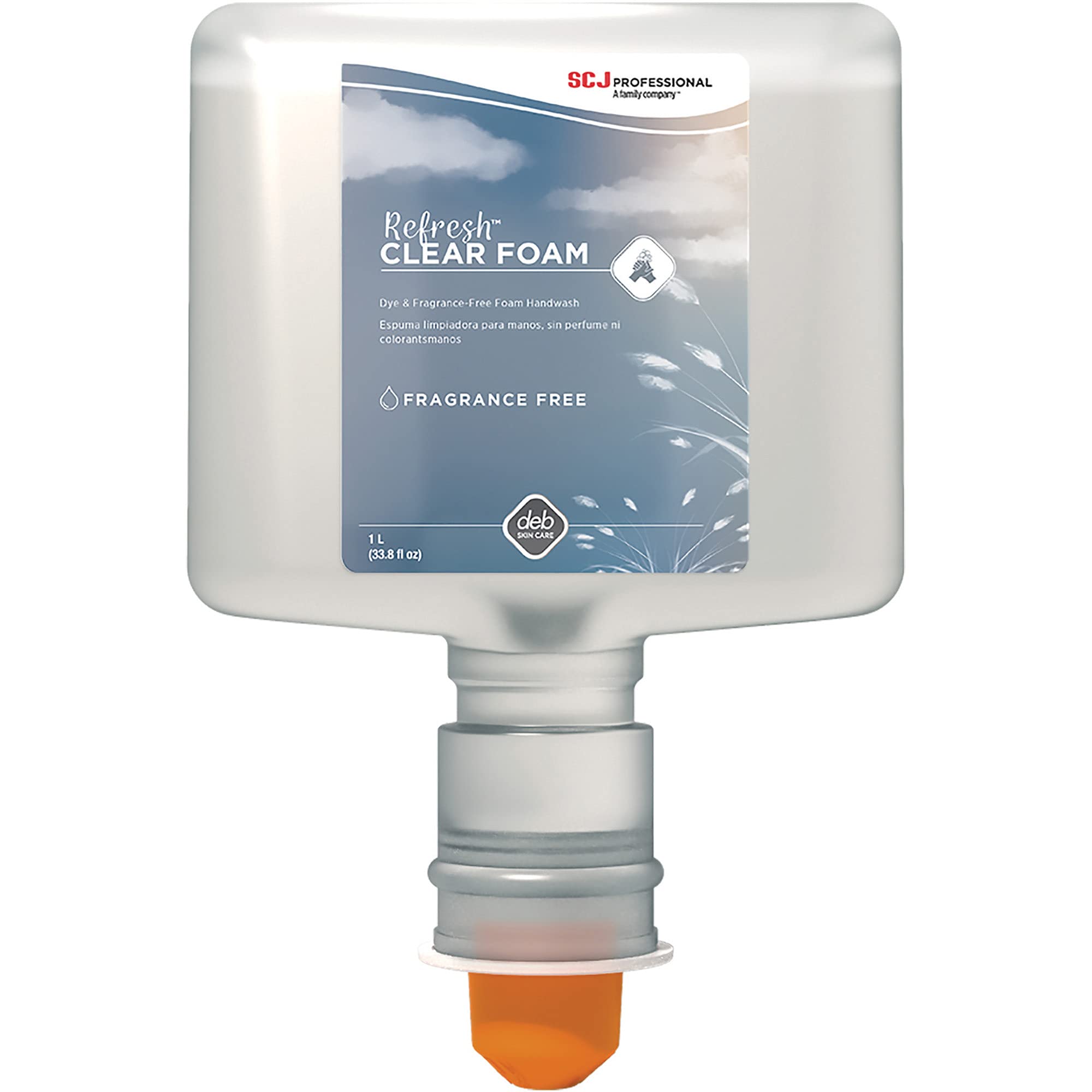 SC Johnson Professional REFRESH Clear Foam Soap Touch-Free Dispenser - 1.2 Liter (40.58 Fl Oz) Pack of 3 | Antibacterial Hand Soap for Commercial & Home Use | Ideal for Offices, Restaurants, and Healthcare Facilities