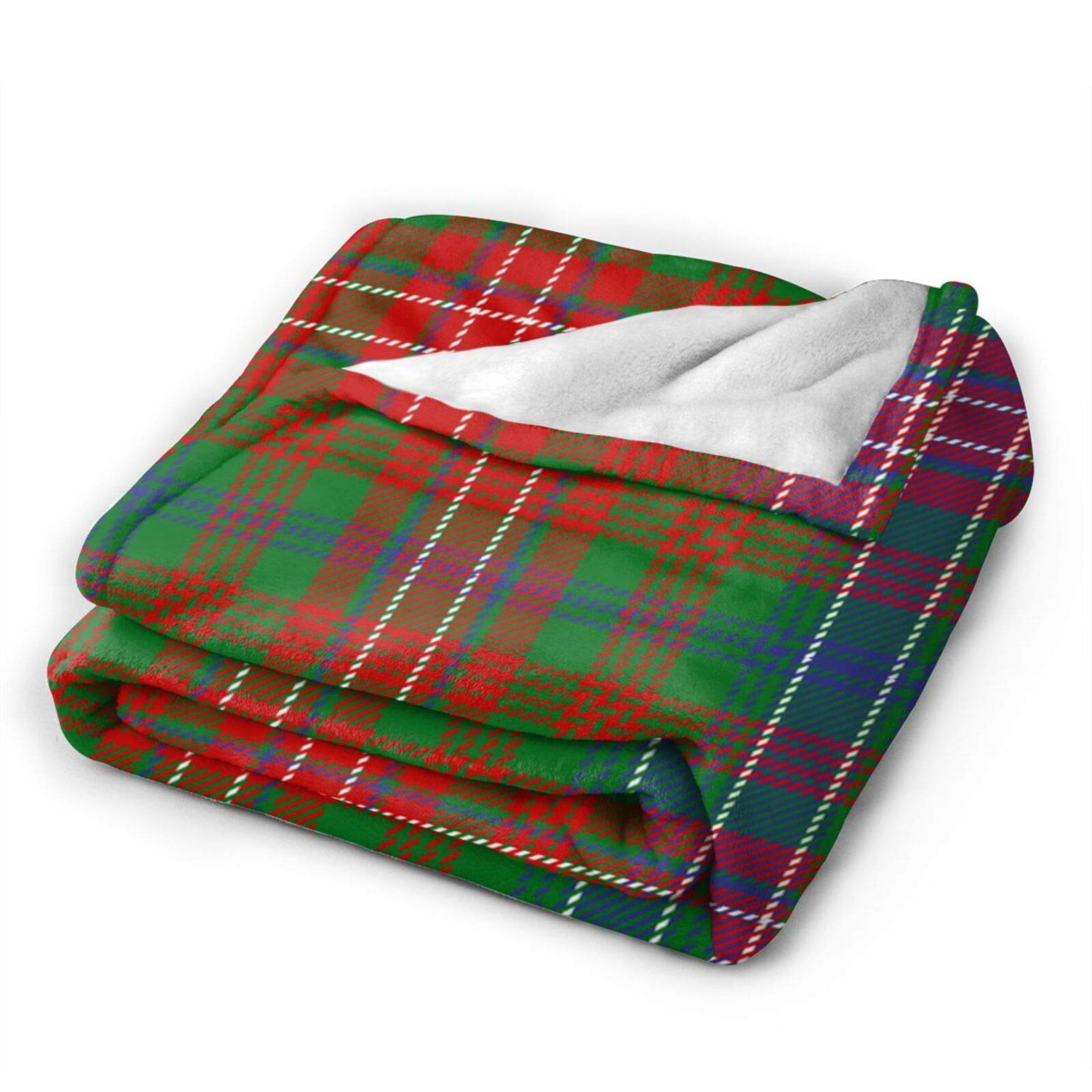 Wilson Clan Tartan Throw Blanket - Ultra Soft Flannel Plaid Blanket for Bed, Sofa & Couch - Cozy Warm Scottish Wool Blanket for Winter Nights, Living Room Decor & Gift