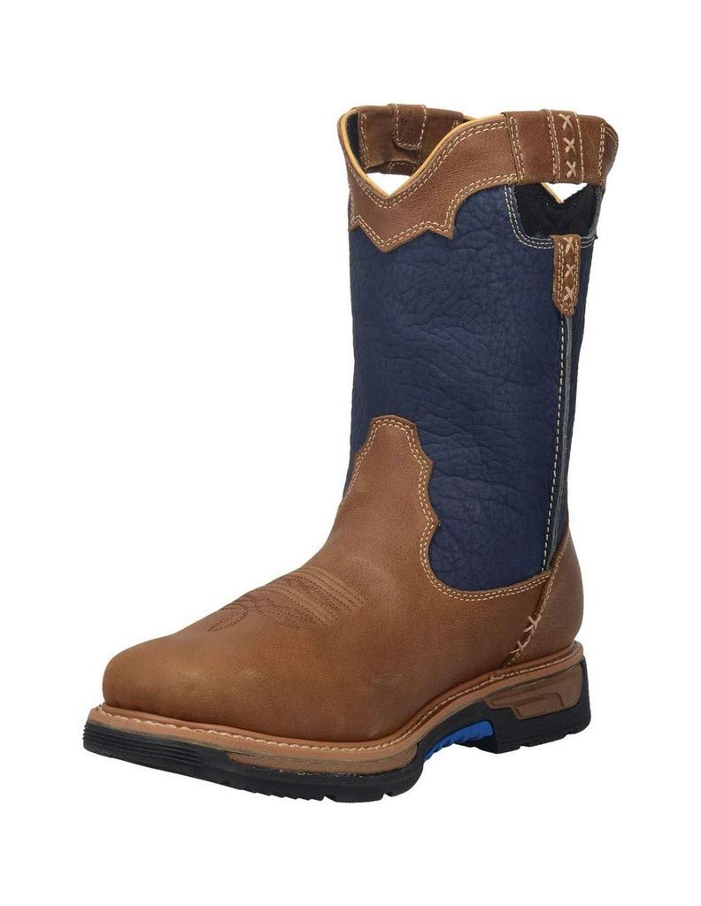Dan Post Men's Waterproof Work Boots - Storms Eye Safety Shoes for Outdoor, Construction & Casual Wear - Brown Leather Boots for All-Weather Protection & Comfort