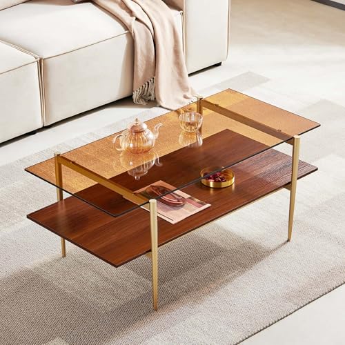 Gold Frame & Brown & Walnut
