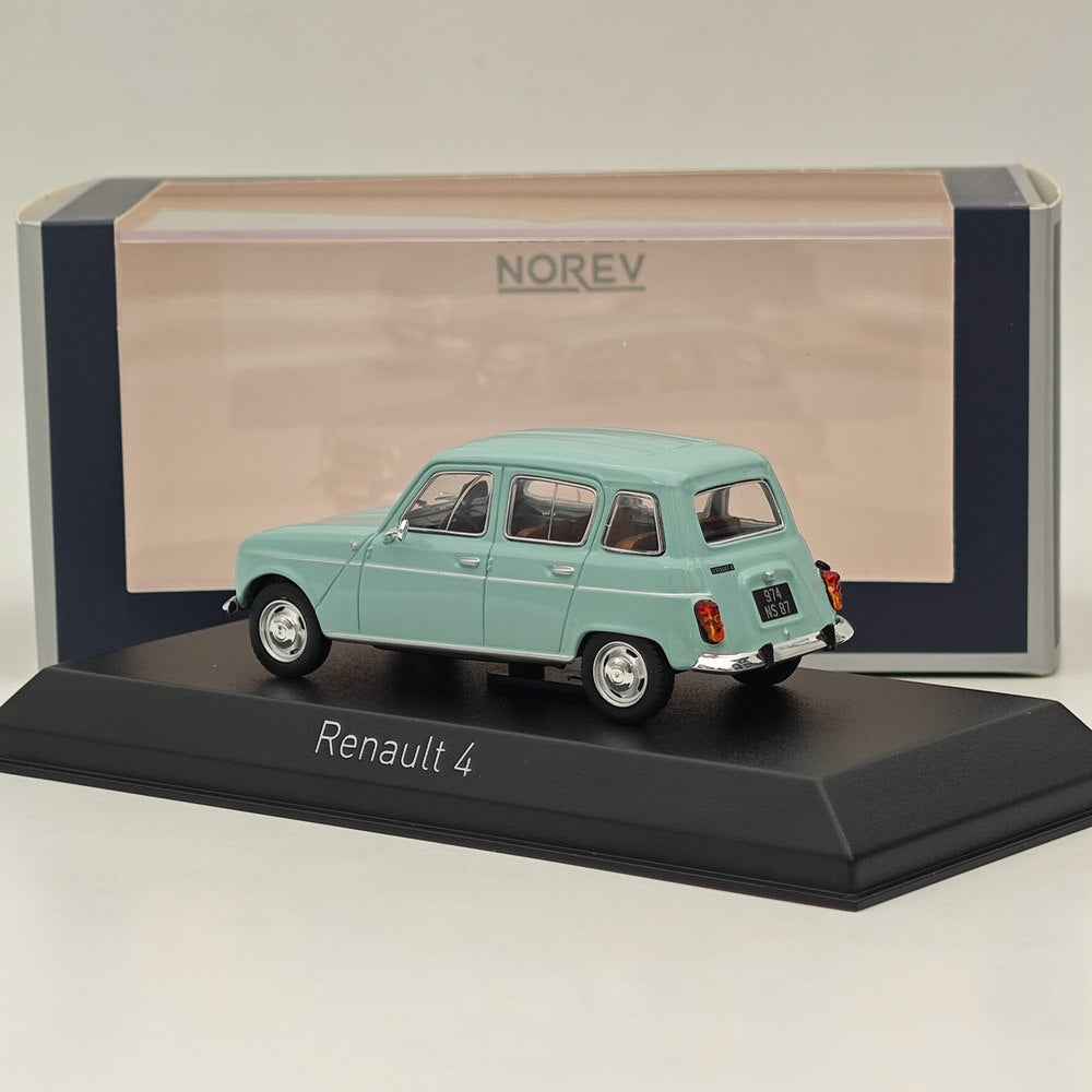 1/43 Scale Norev Renault 4 Diecast Model Car - Limited Edition Green Collectible for Car Enthusiasts | Perfect for Display, Gifts, and Model Car Collections