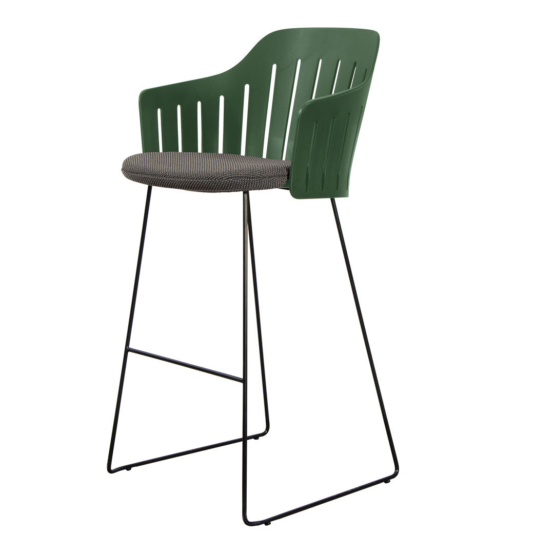Premium Outdoor Bar Chair with Comfortable Seat Cushion & Sturdy Sled Base - Perfect for Patio, Deck, Poolside & Backyard Relaxation