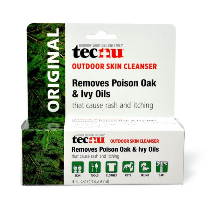 Tecnu Poison Ivy Oak Cleaner - 4oz Bottle for Outdoor Rash Relief - Ideal for Hiking, Camping & Gardening Skin Protection