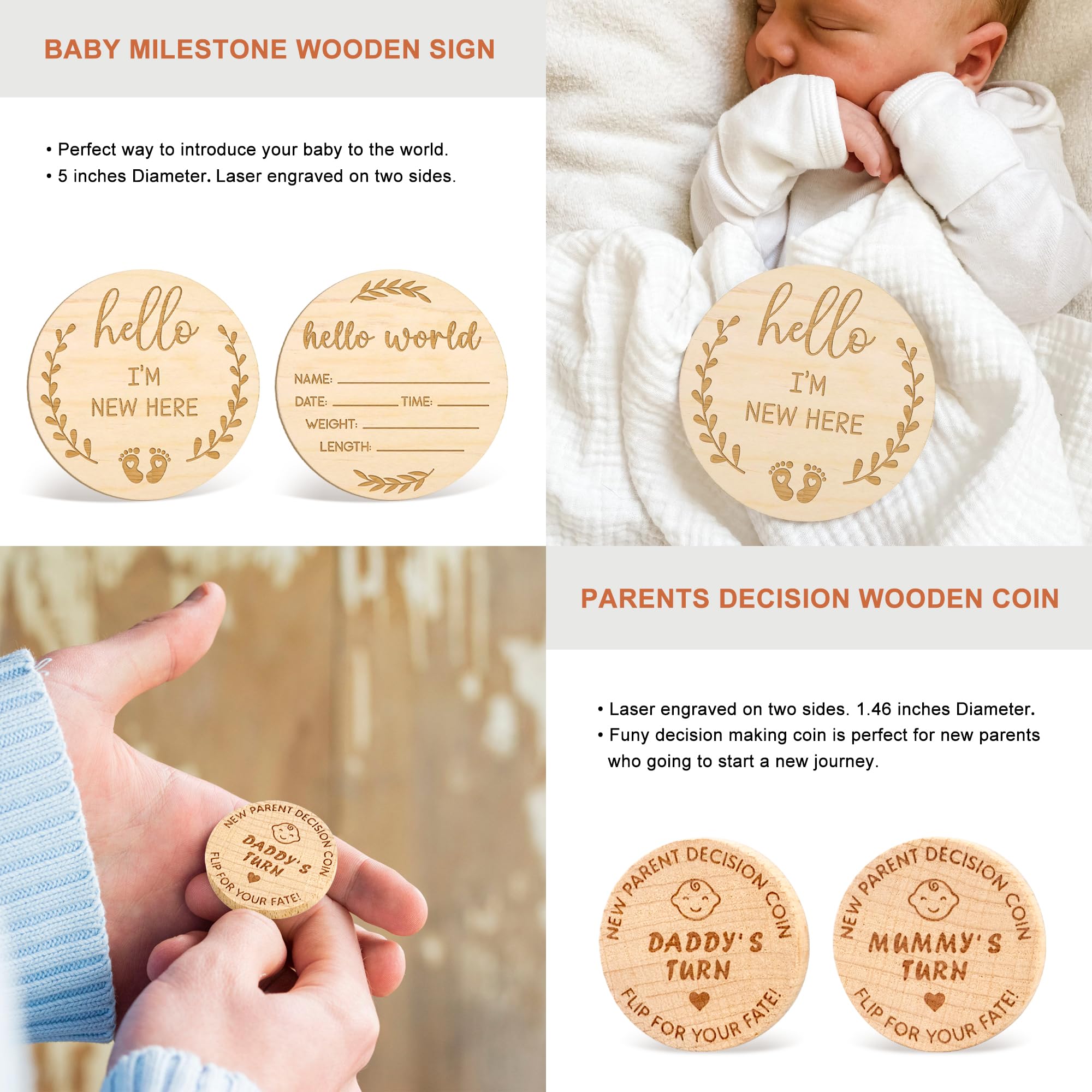 **2024-2025 Best New Parents Gifts for Couples – Thoughtful Pregnancy Gifts for Mom and Dad, First-Time Parent Gift Basket, Baby Shower & Gender Reveal Presents – Perfect for Celebrating Parenthood & Newborn Arrival**