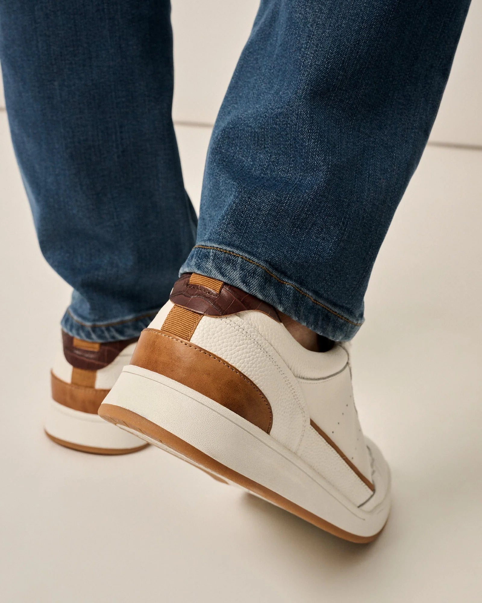 Johnnie O Topspin Royale Sneakers - White | Men's Casual Tennis Shoes for Comfort & Style | Perfect for Court Play, Gym Workouts & Everyday Wear