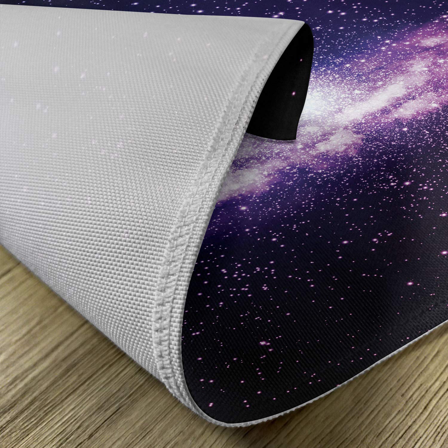 Ambesonne Galaxy Place Mats Set of 4 - Nebula & Milky Way Space Design Washable Fabric Placemats for Dining Table, Kitchen Decor in Purple & Dark Blue | Perfect for Dinner Parties, Holiday Gatherings & Cosmic-Themed Home Decor