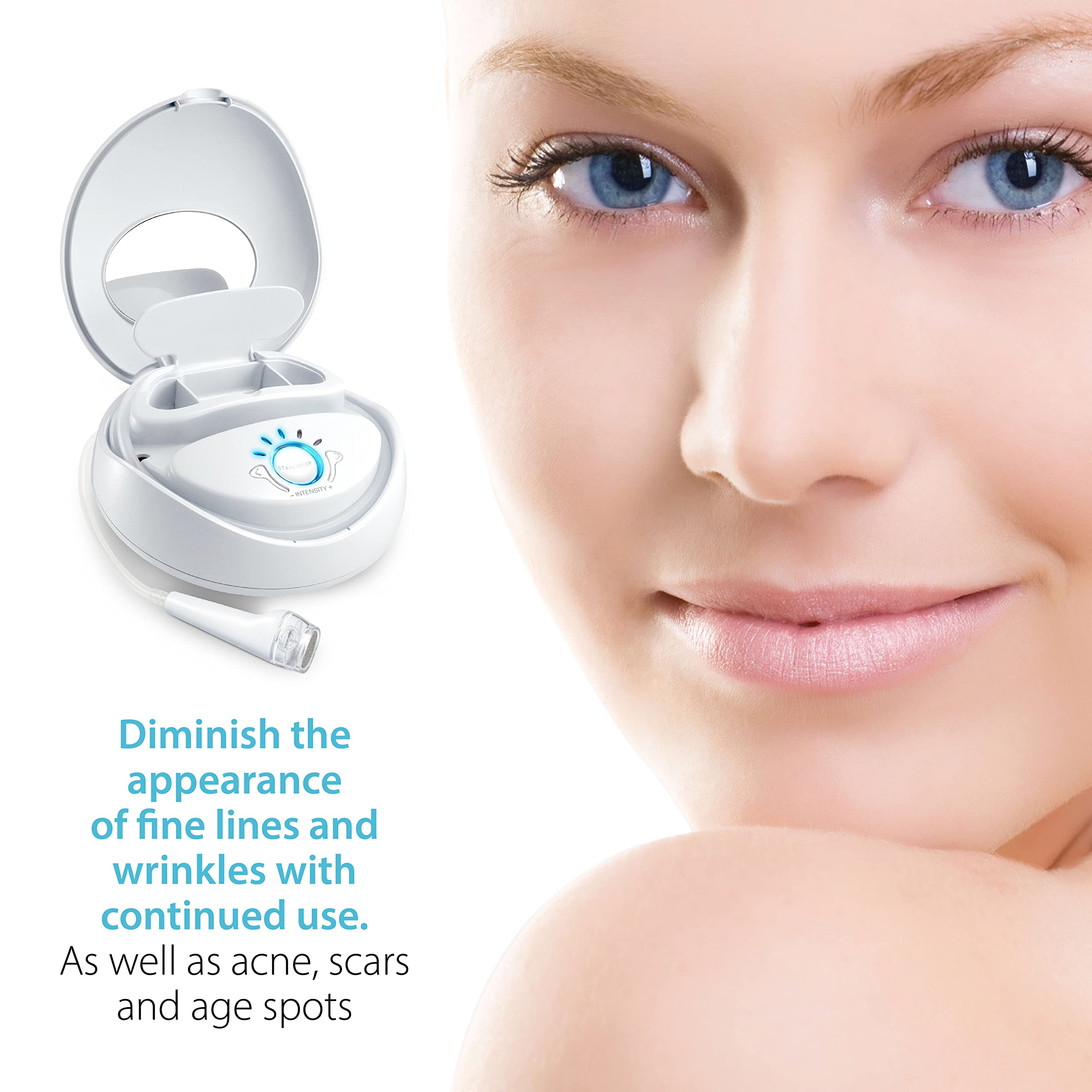 Professional Microdermabrasion Machine for Face & Body - At-Home Skin Exfoliation & Rejuvenation Treatment - Perfect for Acne Scars, Wrinkles & Blackhead Removal - Spa Quality Skincare Device for Glowing Skin