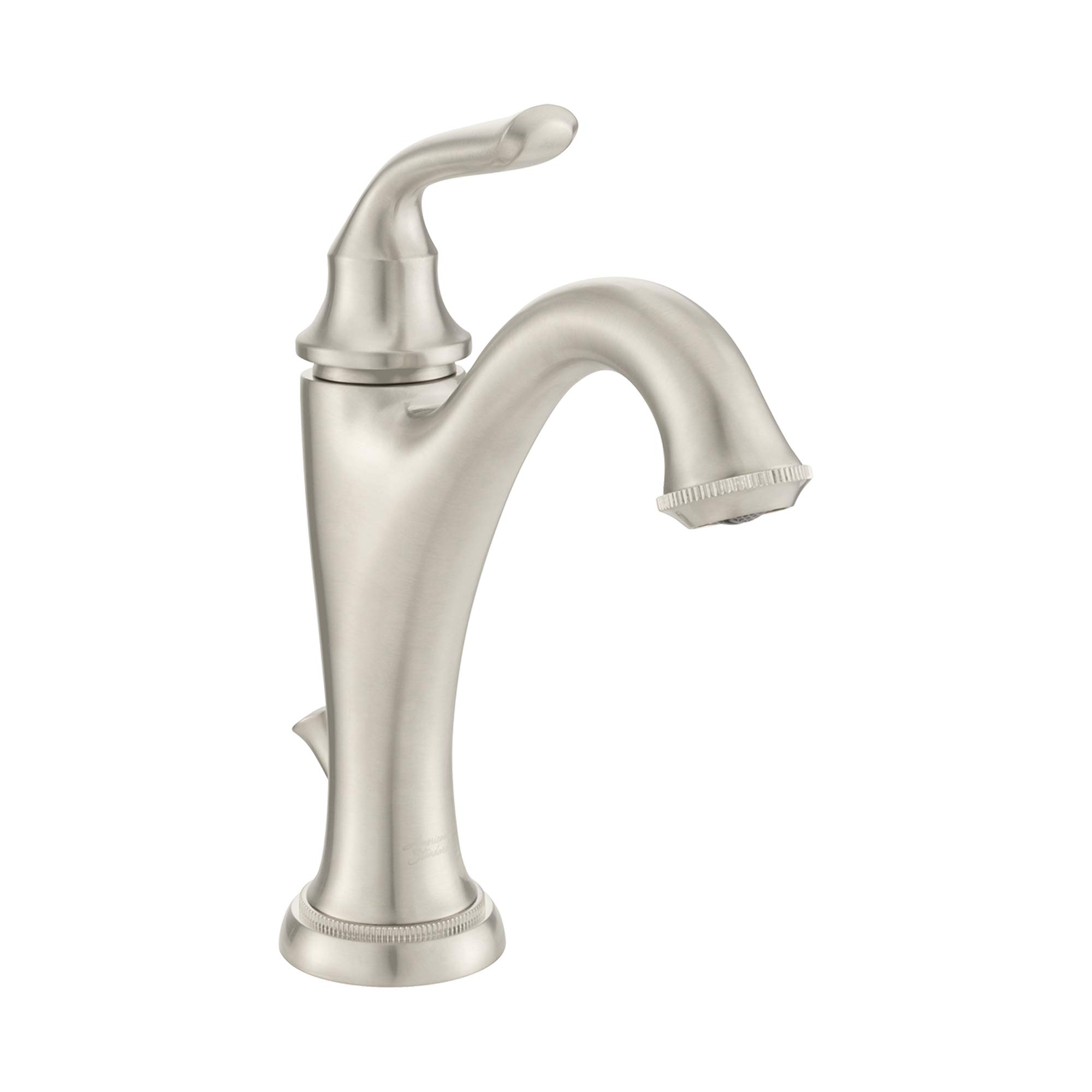 American Standard 7106101.295 Single Hole Bathroom Faucet in Brushed Nickel - Modern Water-Saving Design for Vanity Sinks and Powder Rooms