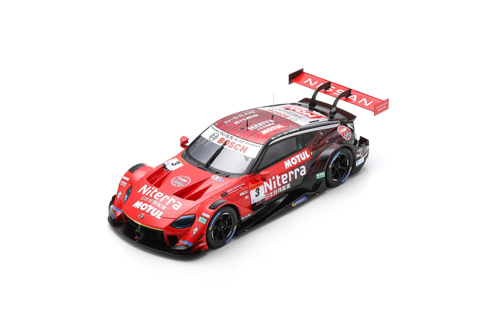 1:18 Spark Models Niterra MOTUL Z No.3 NDDP Racing GT500 Super GT 2023 Diecast Car - Katsumasa Chiyo & Mitsunori Takaboshi - Collectible Model for Racing Fans & Display Enthusiasts