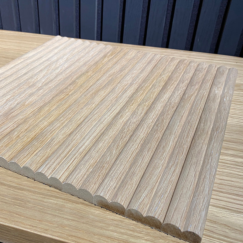WOODFLEX Flexible Wooden Slat Wall Panel - Natural Oak Veneer - 2700mm x 600mm - Decorative Wood Slats for Modern Interior Design | Perfect for Feature Walls, Room Dividers & Ceiling Accents