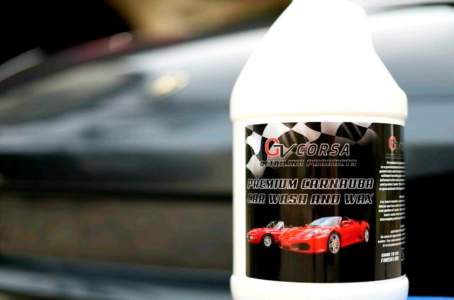 Premium Carnauba Car Wash & Wax Soap - 1 Gallon for Ultimate Shine & Protection | Best for Detailing, Washing & Waxing Cars, Trucks & SUVs at Home or Professional Use