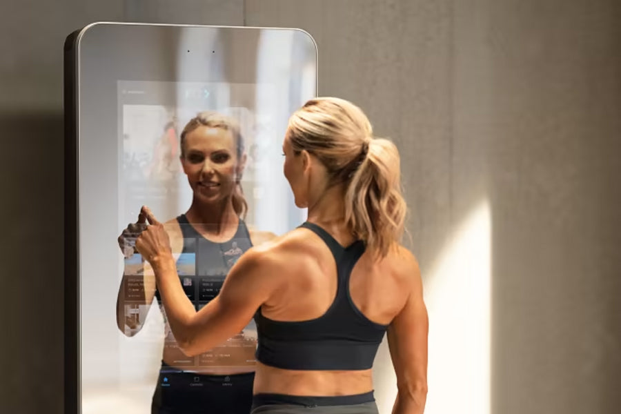 NordicTrack Vault Standalone Home Gym Mirror - Interactive Fitness Equipment for Full-Body Workouts | Perfect for Home Gym, Yoga, and Cardio Training