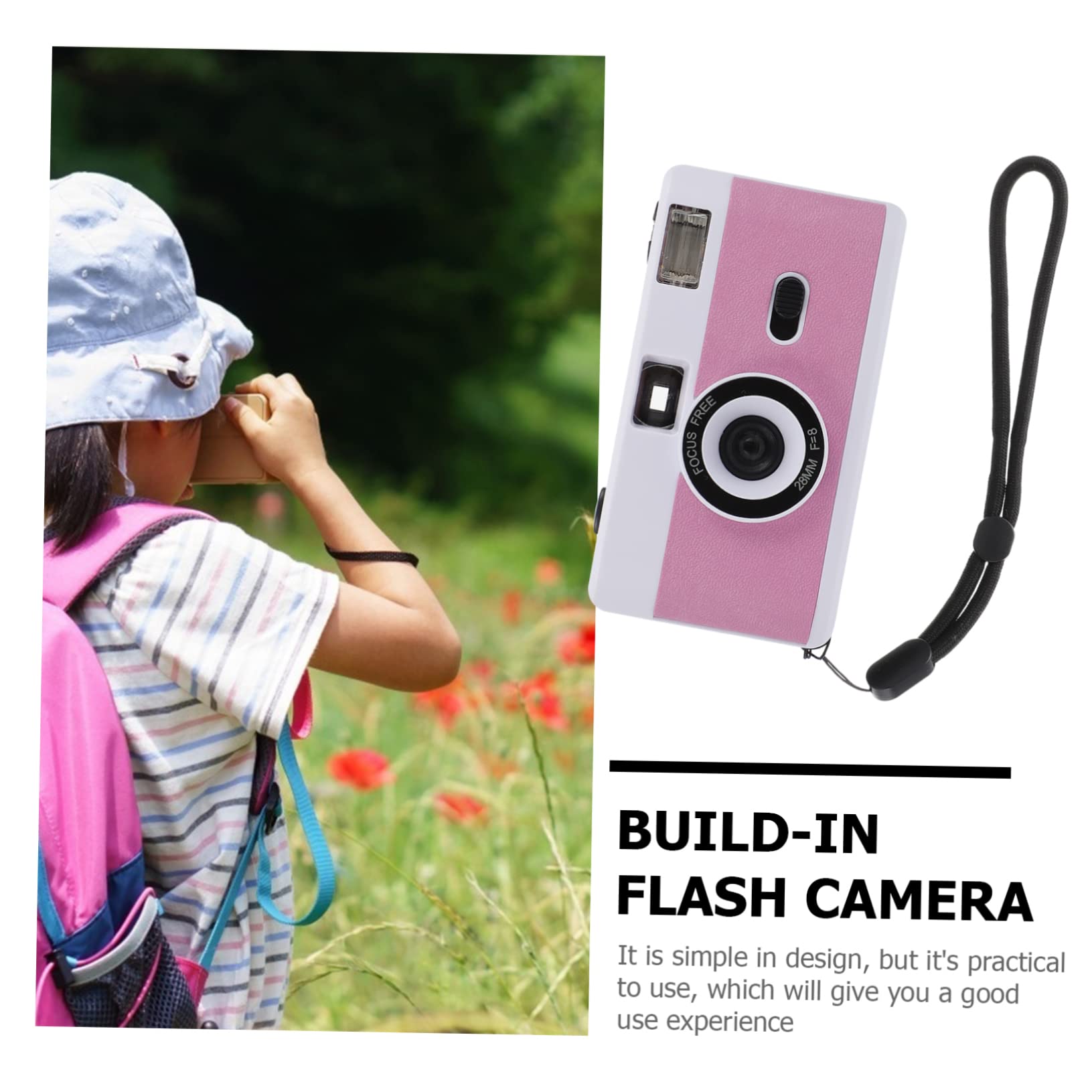 Homoyoyo 6-Pack Retro Film Cameras - Vintage Mini Plastic 35mm Film Camera with Built-in Flash, ABS White Macaron Design - Perfect for Travel Photography, Party Favors & Nostalgic Gift Giving