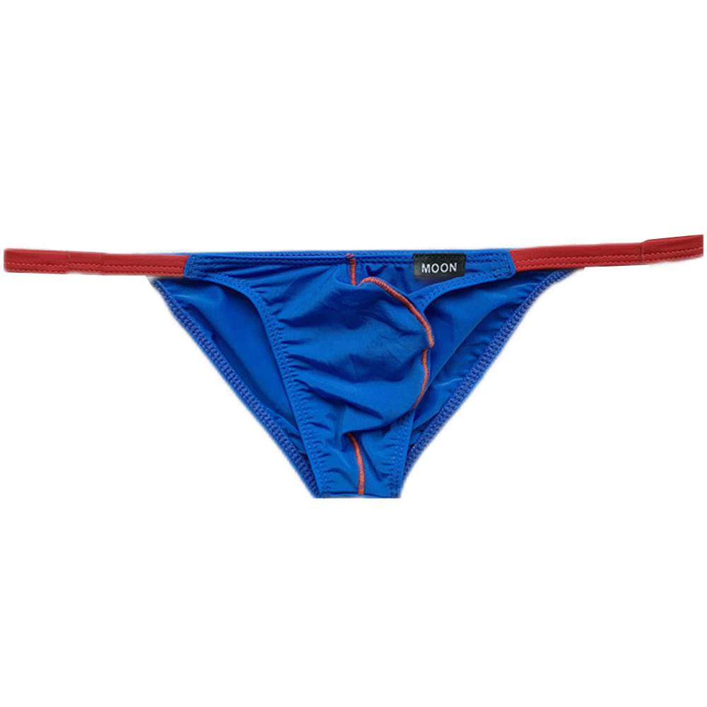 Men's Seamless Low Rise Bikini String Underwear - Comfortable & Sexy Bulge Enhancing Briefs for Beach, Swimming & Intimate Moments