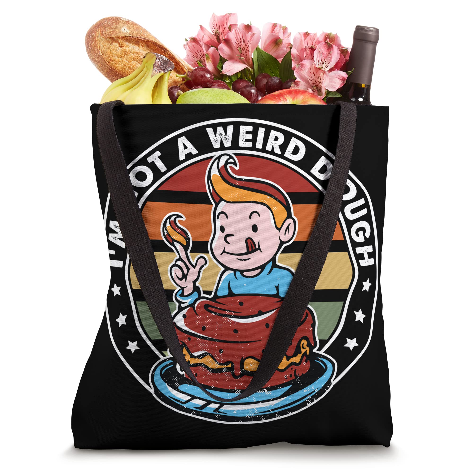Funny Baking Tote Bag - I'm Not A Weird Dough Cake Design - Perfect for Bakers, Cake Decorators & Kitchen Enthusiasts
