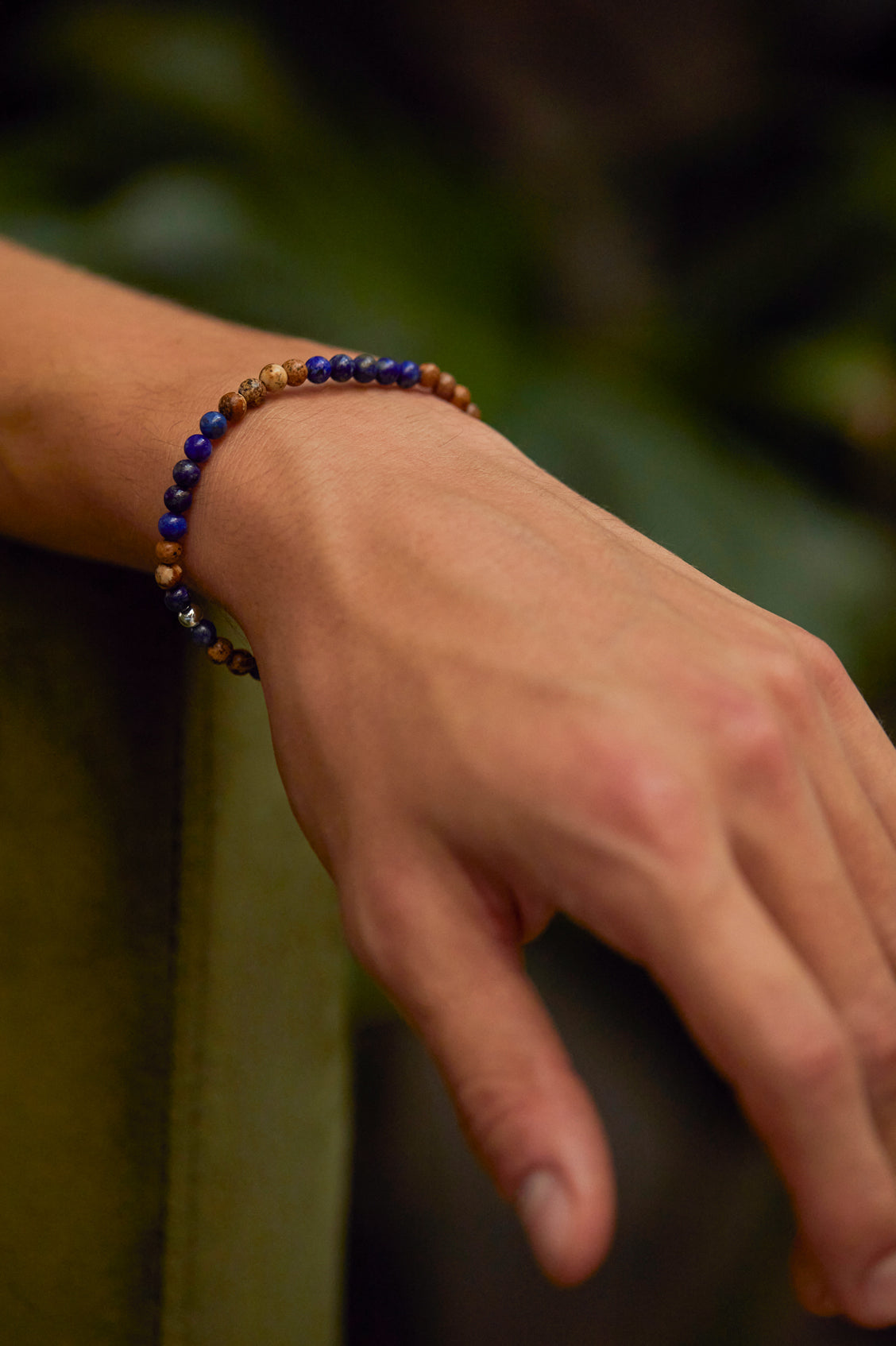 Men's Gemstone Beaded Bracelet - Natural Stone Healing Energy Bracelet for Men - Perfect for Yoga, Meditation & Spiritual Wellness