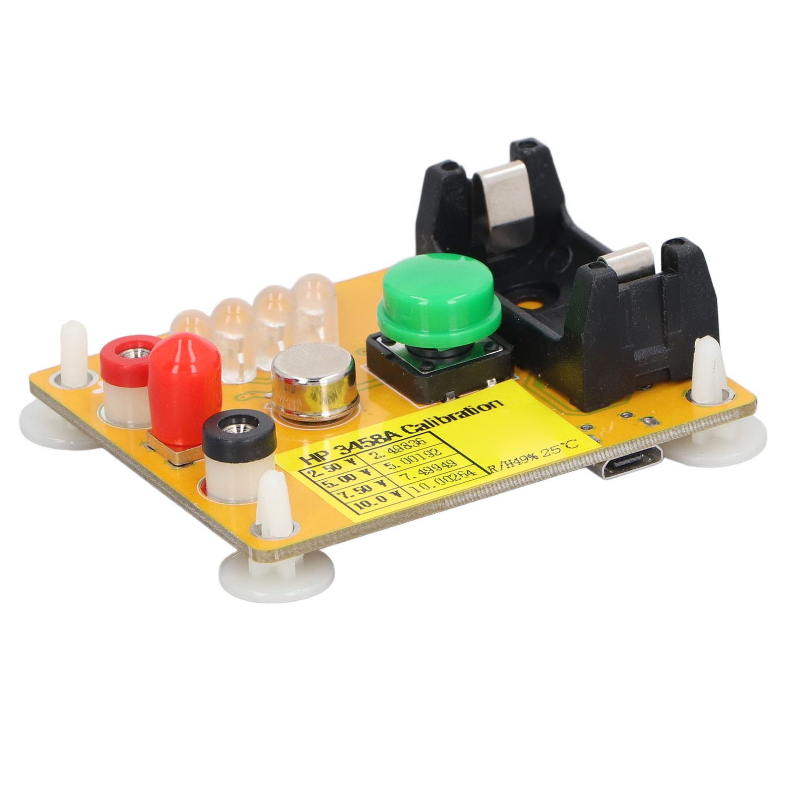 AD584K 4-Channel Programmable Voltage Reference Board - Micro USB Calibration Module for HP3458A 8.5-Digit Multimeter | Precision DC5V Benchmark Source | Ideal for Lab Testing & Electronic Equipment Calibration